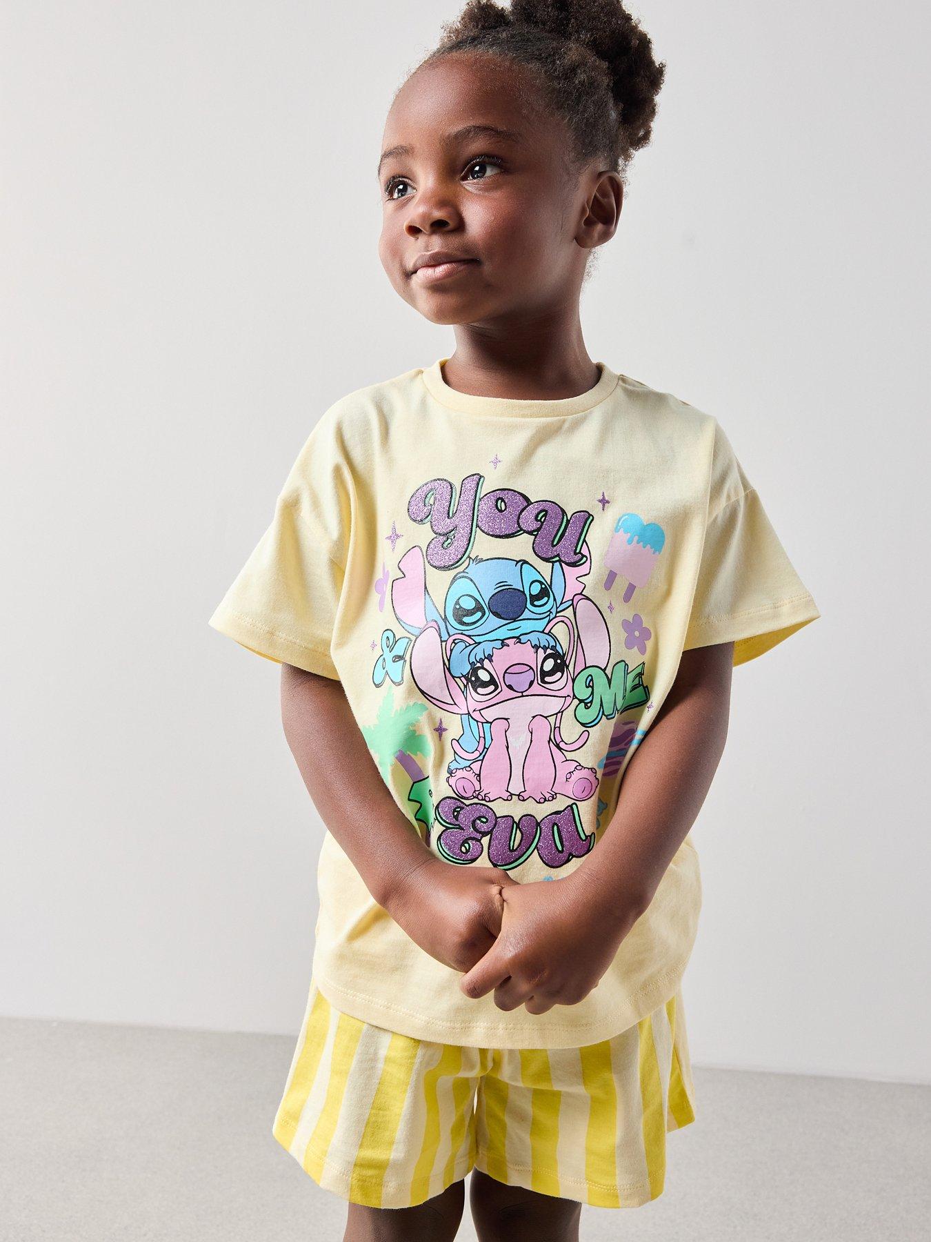 The Very Collection Stitch Stripe Short Sleeve Pyjamas - Yellow