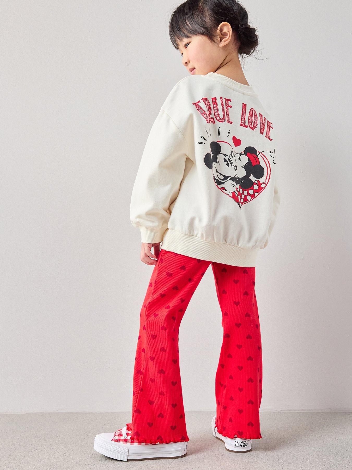 The Very Collection Minnie Heart Sweat Legging Set - Red