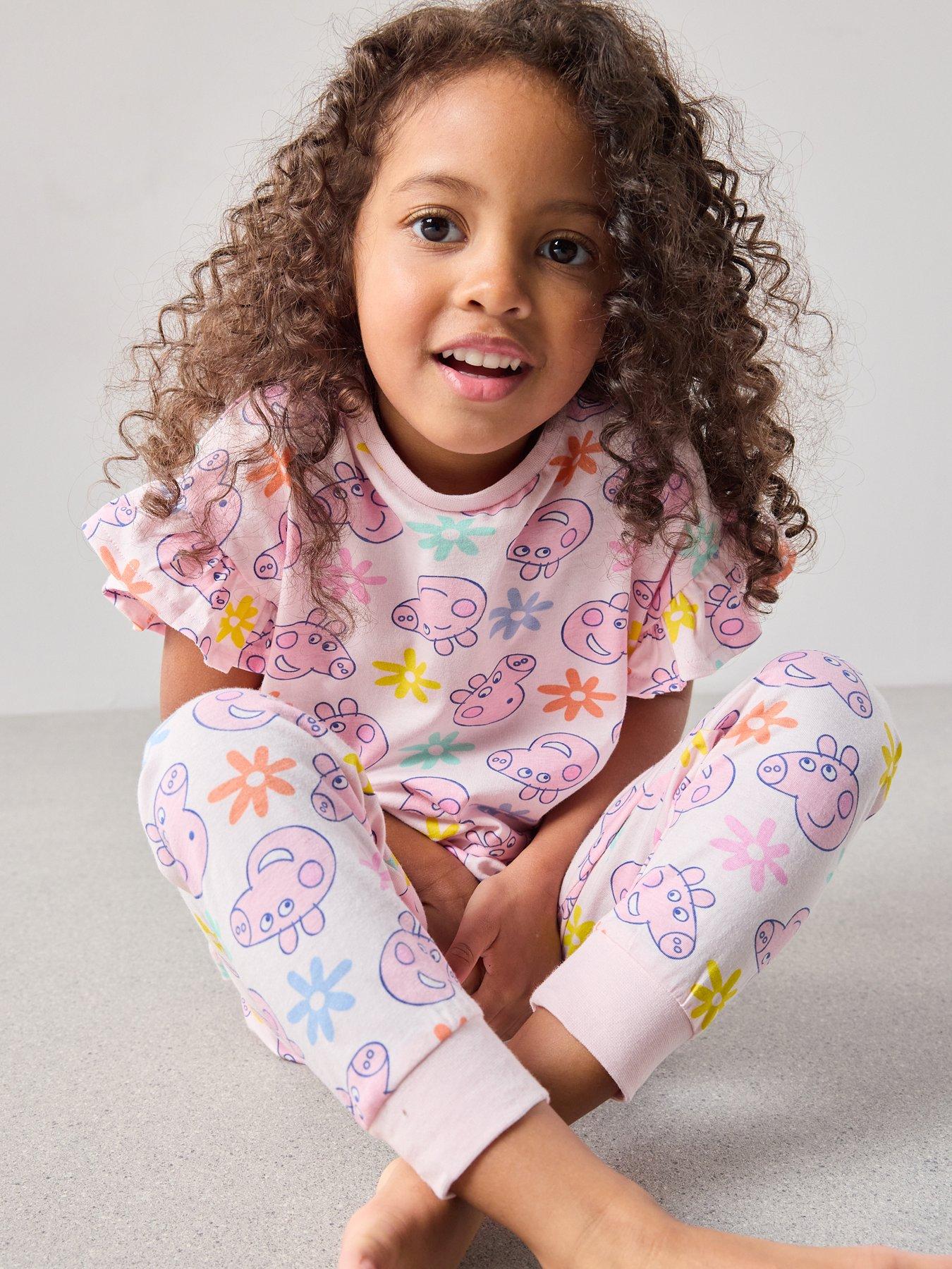 Image 3 of 6 of The Very Collection Peppa Pig Frill Short Sleeve Pyjama - Pink