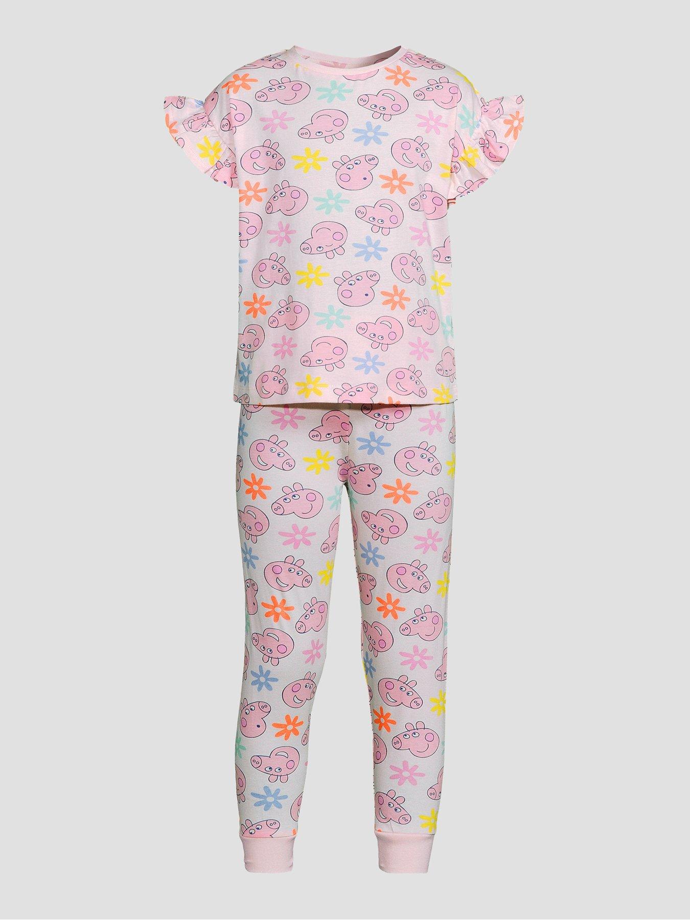 Image 6 of 6 of The Very Collection Peppa Pig Frill Short Sleeve Pyjama - Pink