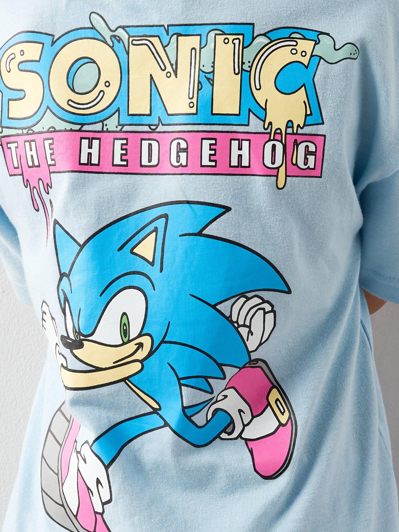 Image 5 of 6 of The Very Collection Sonic Tee And Check Sweat Short Set