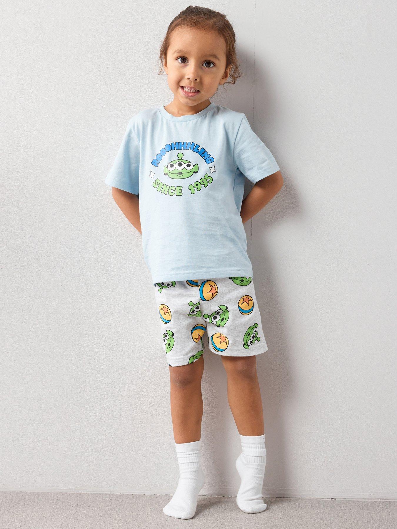 Image 2 of 6 of The Very Collection Toy Story Alien Good Vibes Shortie Pyjama - Blue