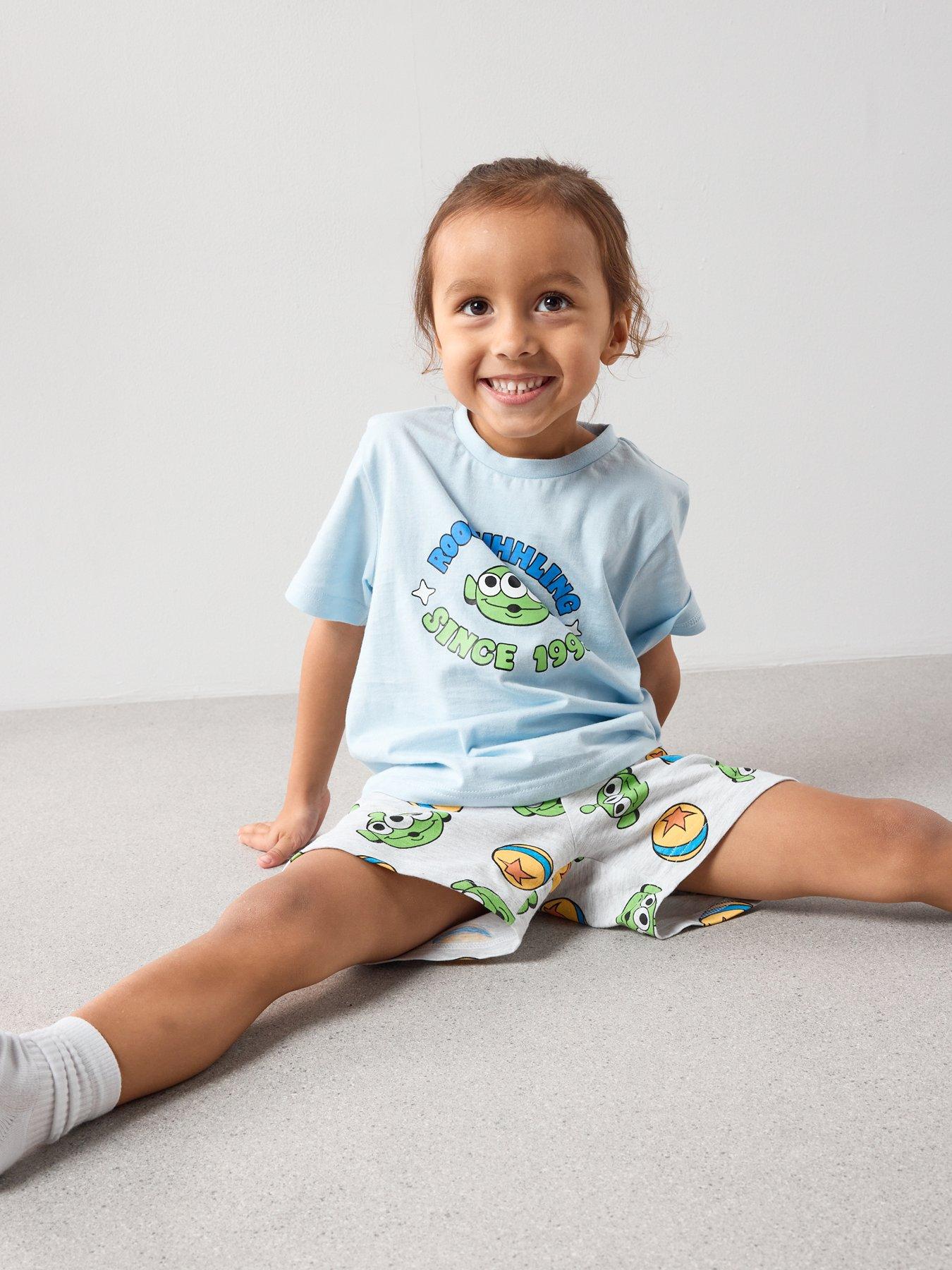 Image 3 of 6 of The Very Collection Toy Story Alien Good Vibes Shortie Pyjama - Blue