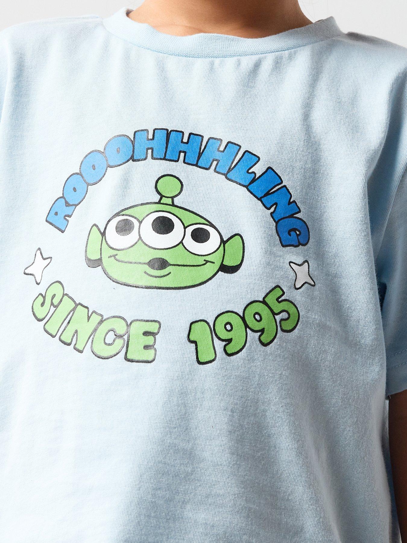 Image 4 of 6 of The Very Collection Toy Story Alien Good Vibes Shortie Pyjama - Blue