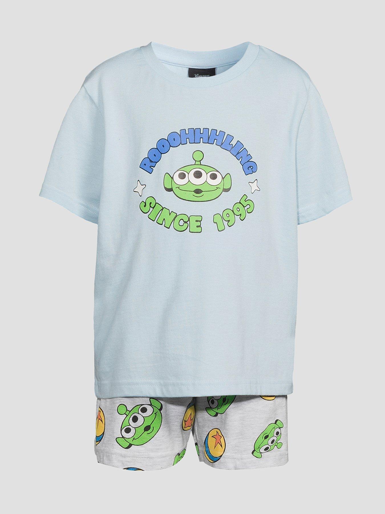 Image 6 of 6 of The Very Collection Toy Story Alien Good Vibes Shortie Pyjama - Blue