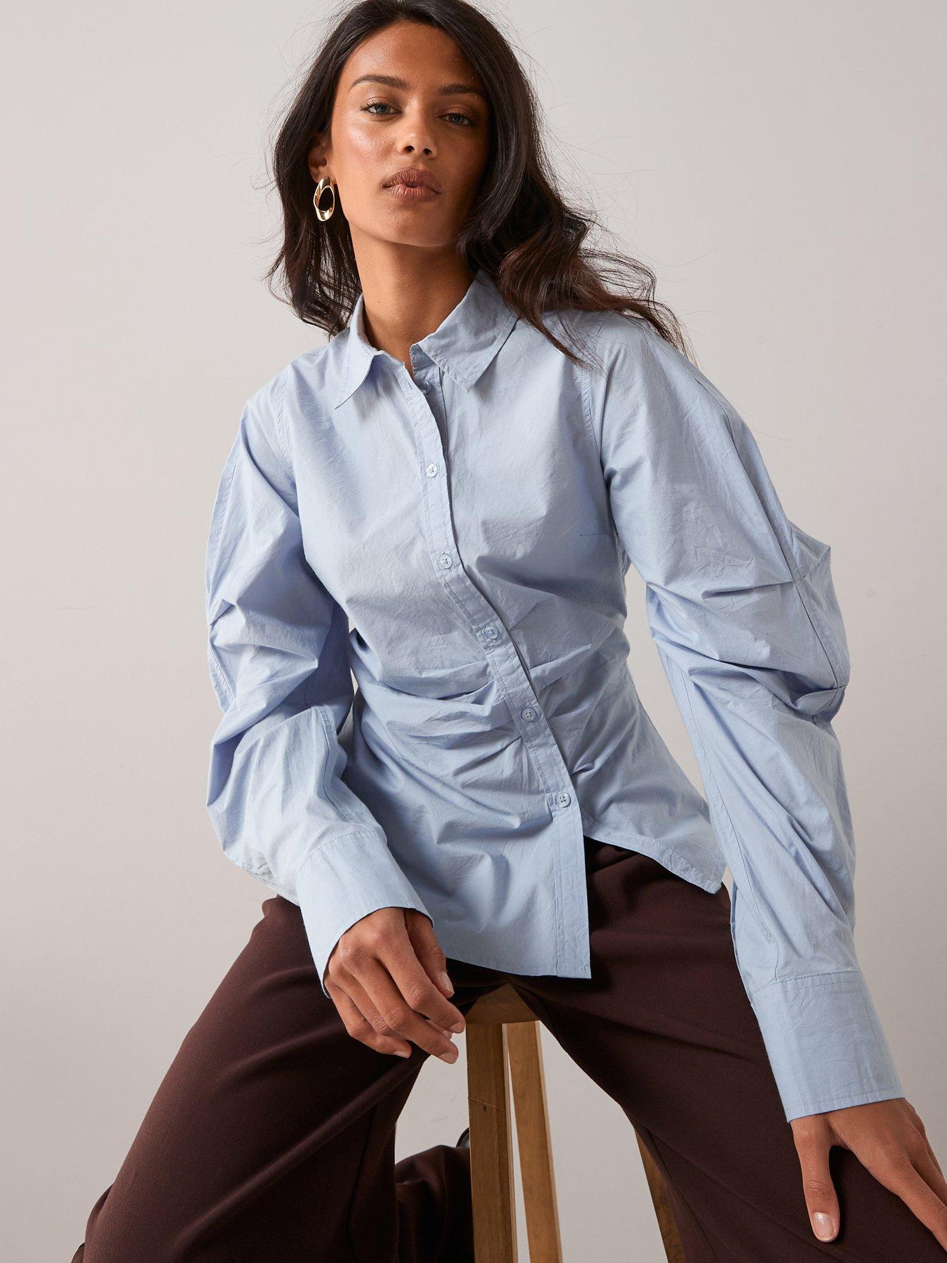 The Very Collection Balloon Sleeve Shirt - Yellow