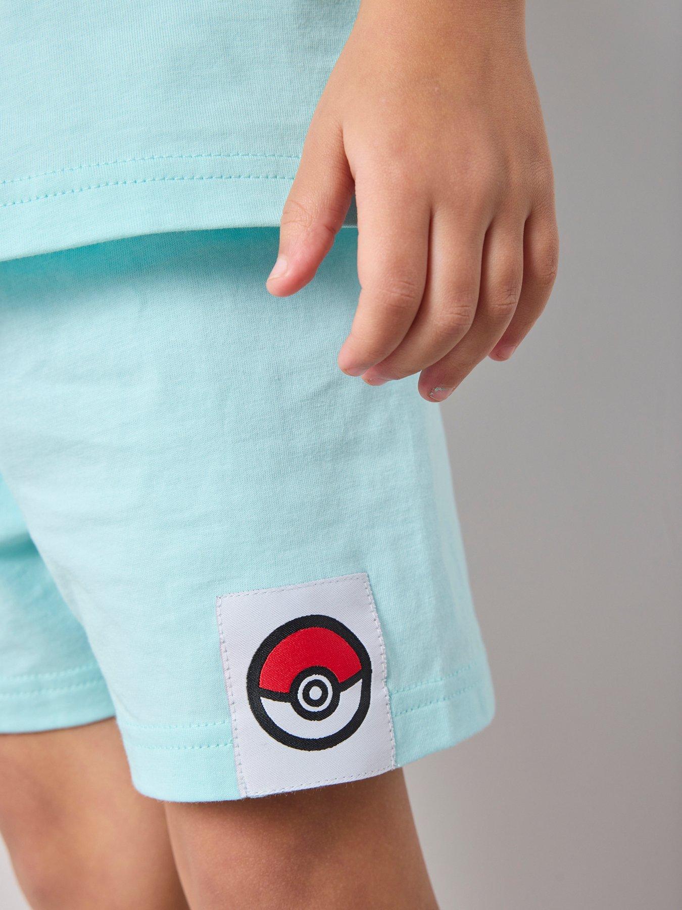 Image 5 of 6 of Pokemon Back Print Shortie Pyjama Set - Blue