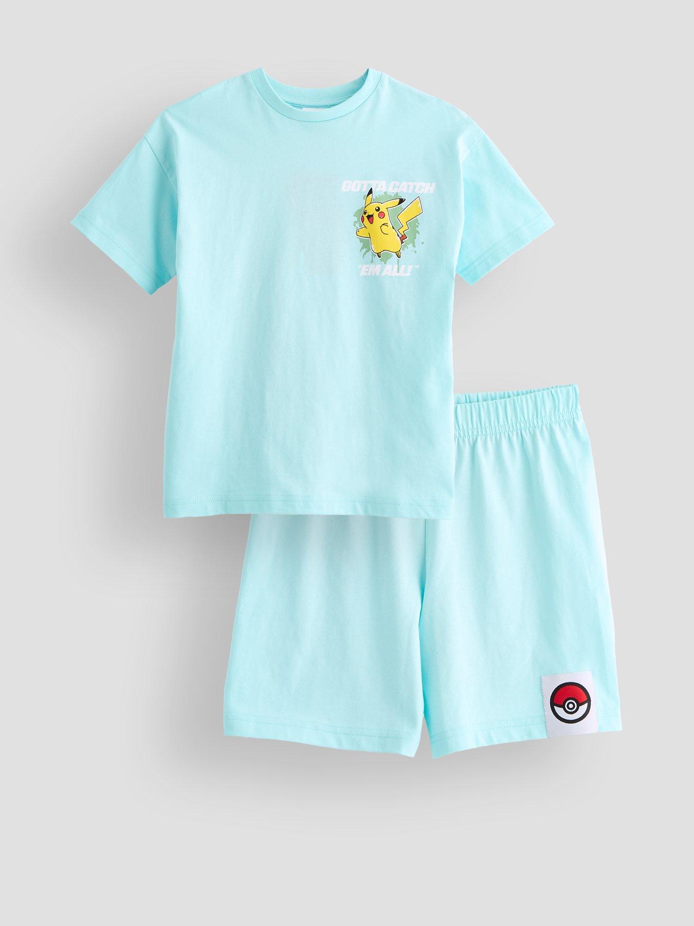 Image 6 of 6 of Pokemon Back Print Shortie Pyjama Set - Blue
