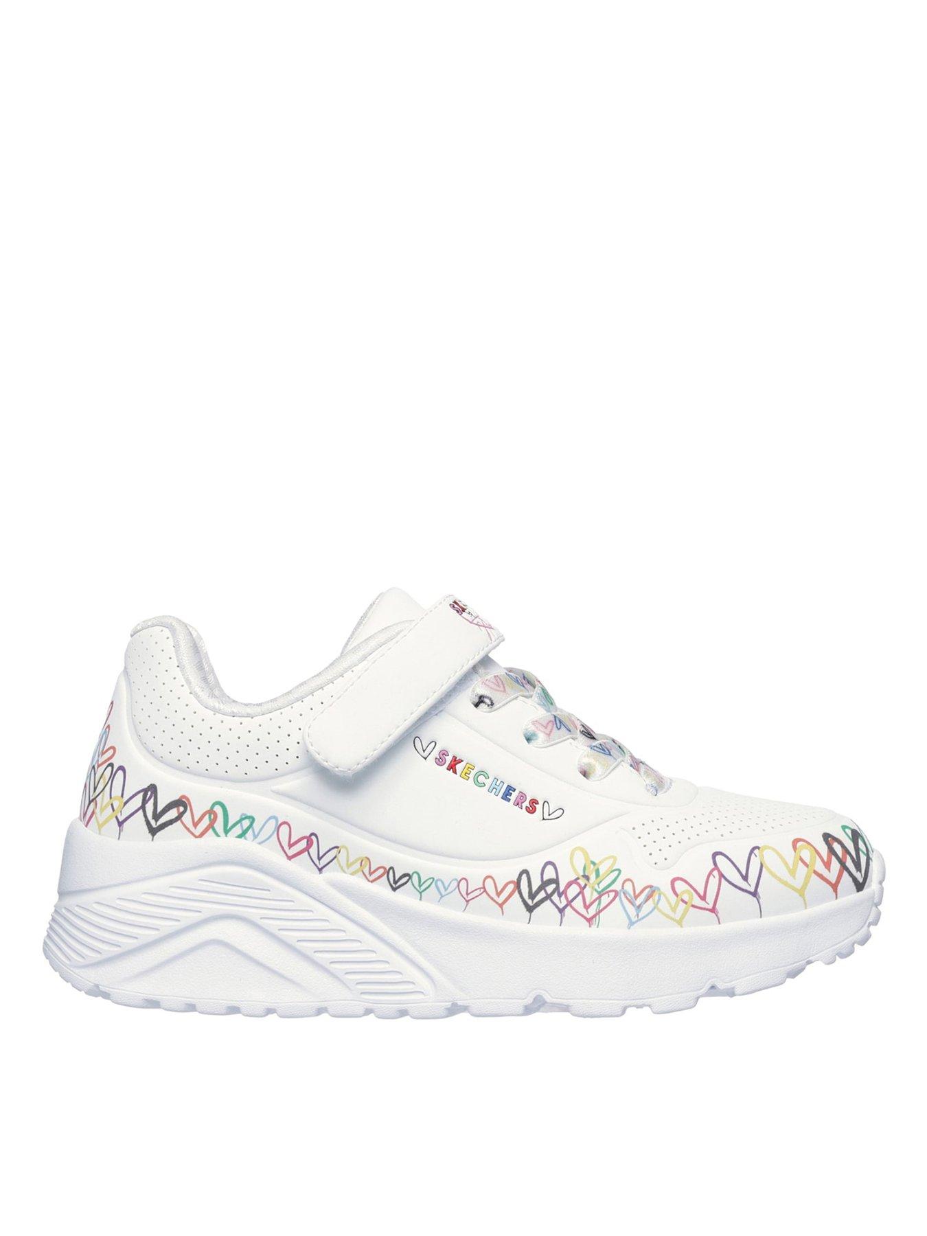 undefined Goldcrown Heart Print Gore & Strap Sneaker