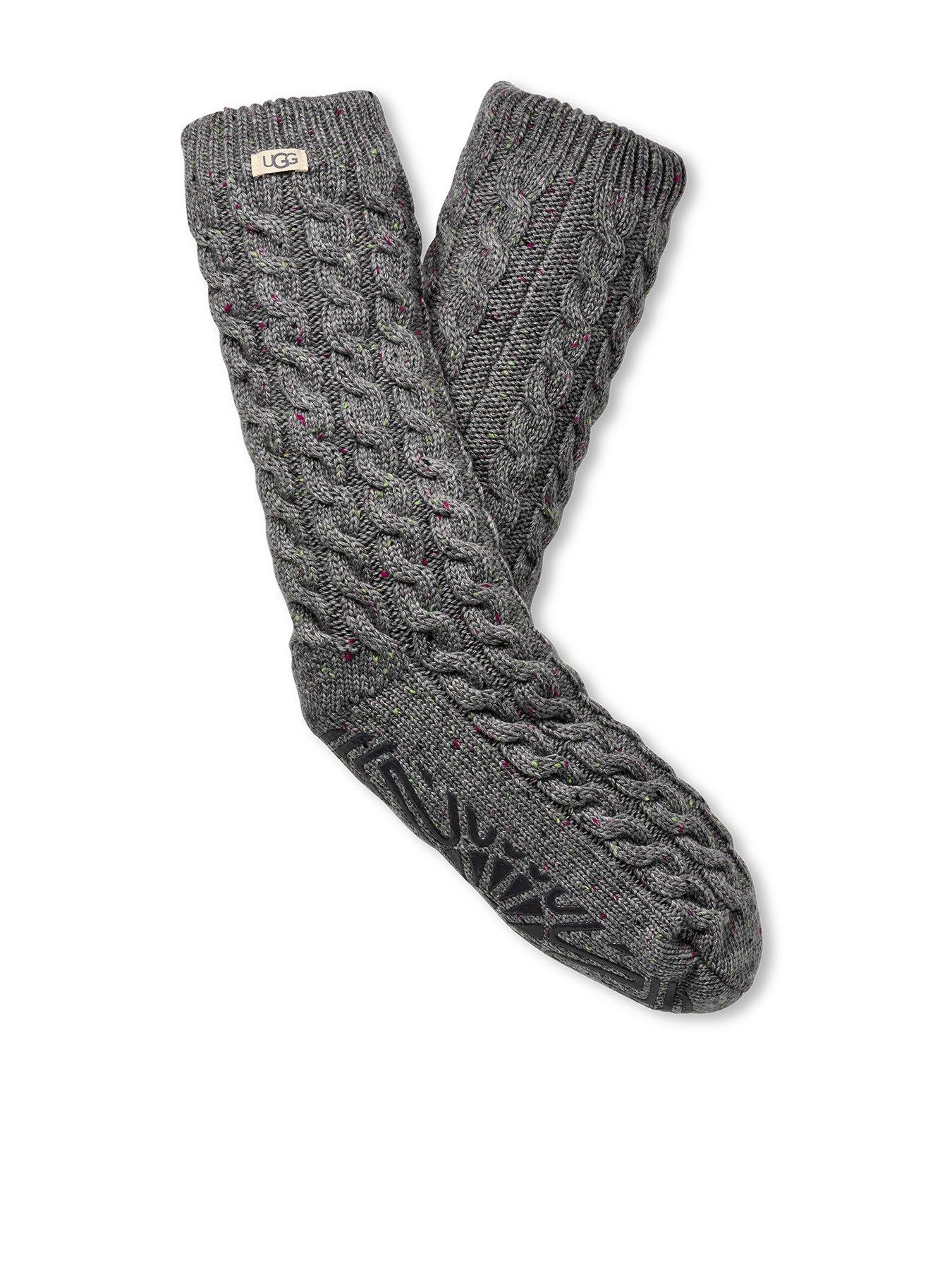 Image 1 of 2 of UGG Elowyn Cable Knit Fleece Lined - Grey