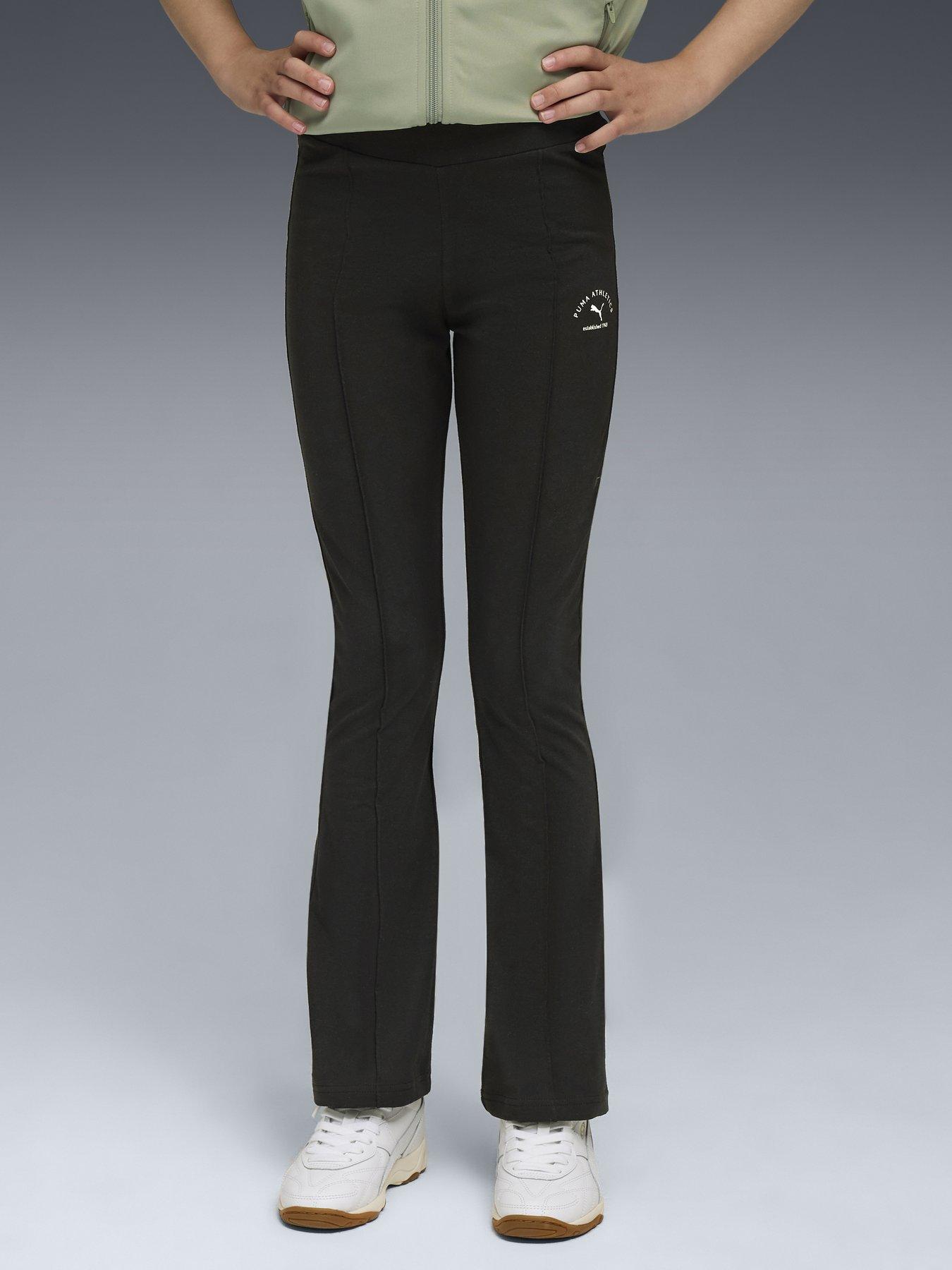 Puma Junior Girls Class High-Waist Flared Leggings G - Black