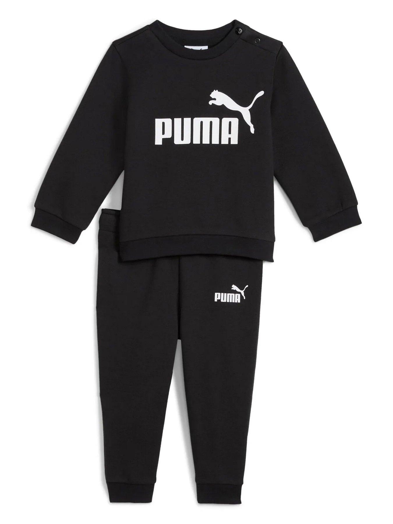 Puma Infant Boys Minicats Ess Crew Set Fl Inf - Black