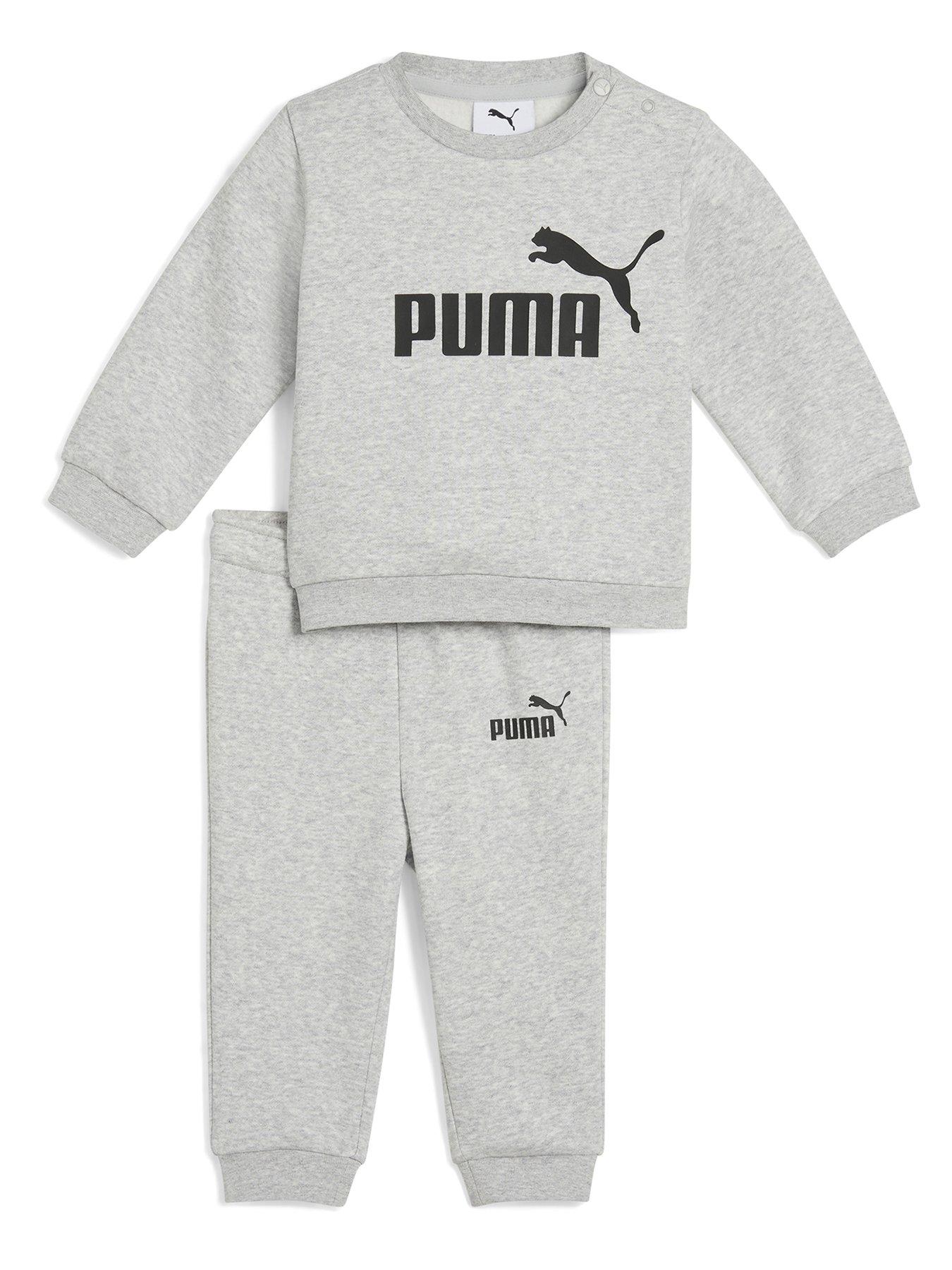 Puma Infant Boys Minicats Ess Crew Set Fl Inf - Grey