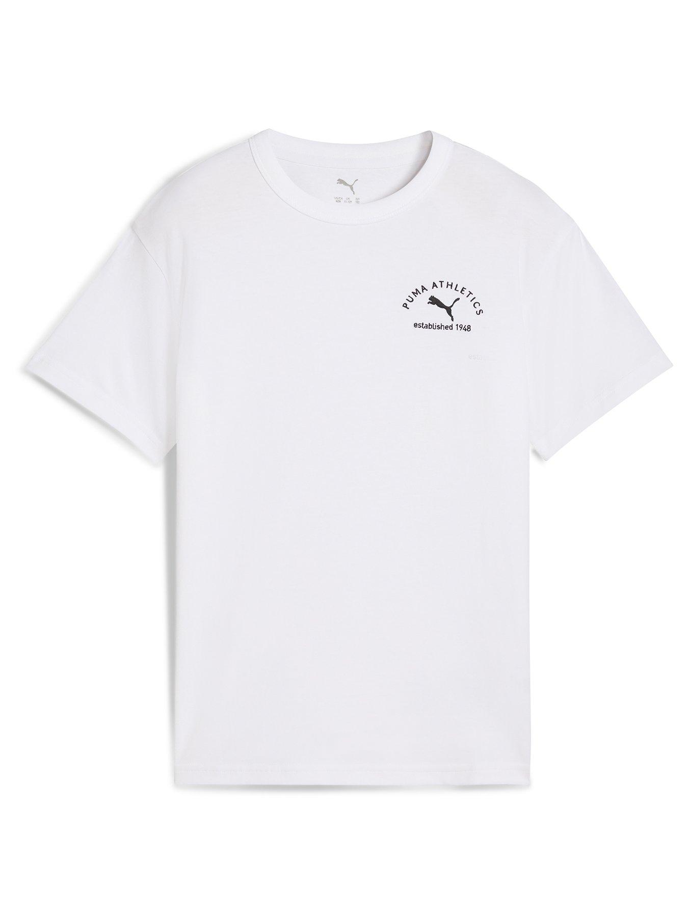 Puma Junior Girls Relaxed T-Shirt - White