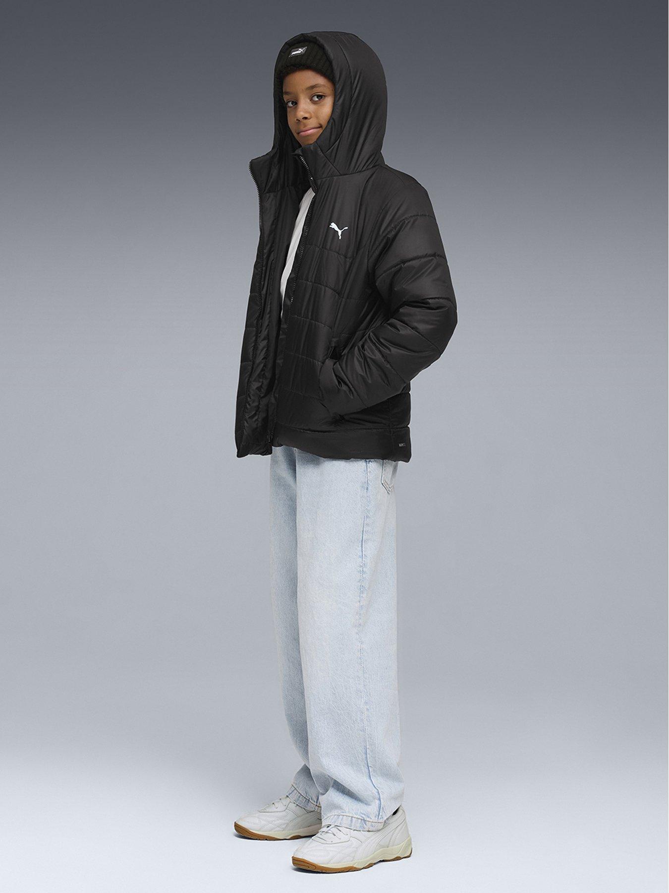 Image 3 of 6 of Puma Junior Boys Ess Hooded Padded Jacket - Black