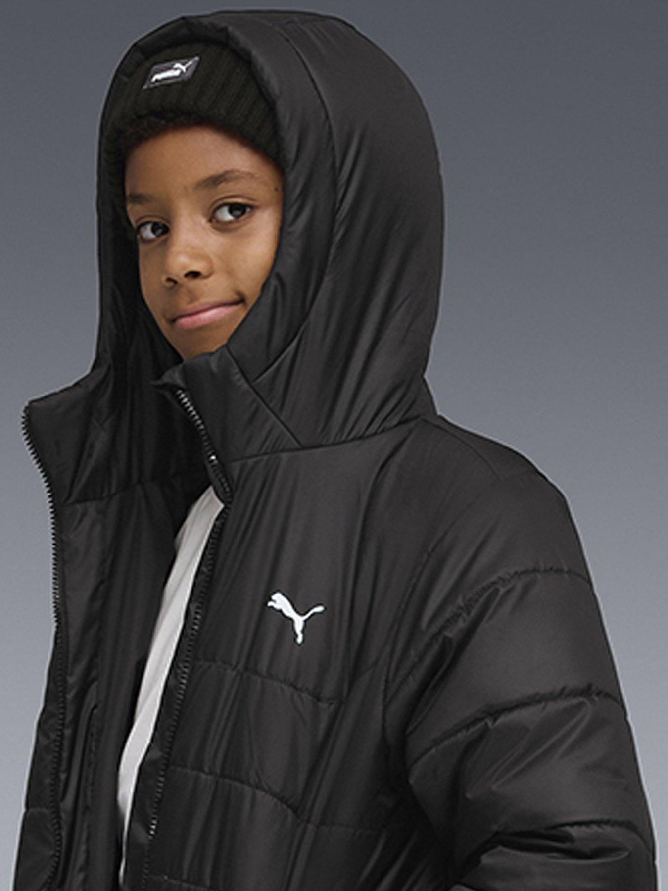 Image 4 of 6 of Puma Junior Boys Ess Hooded Padded Jacket - Black