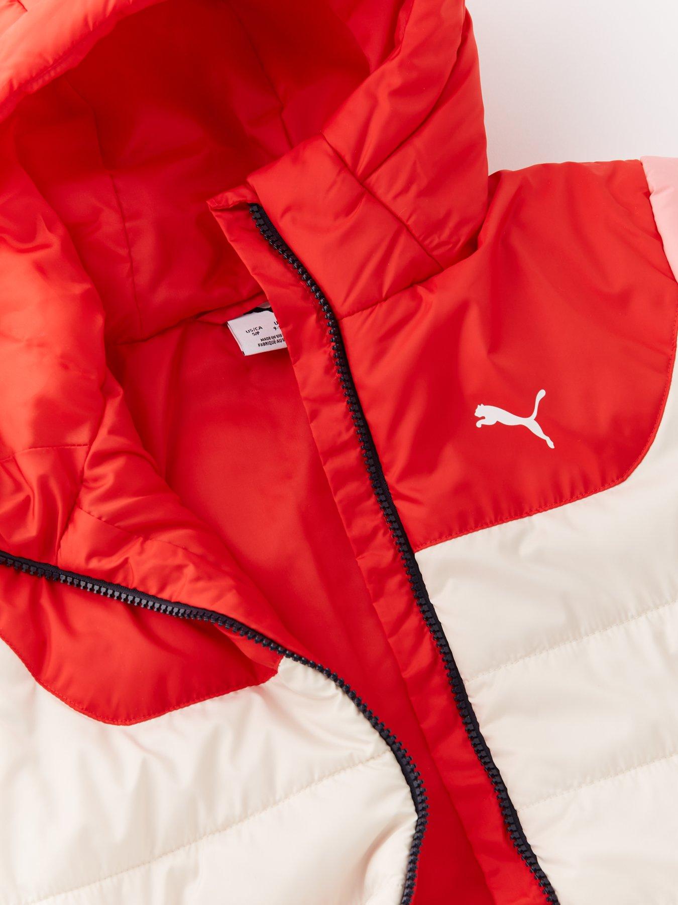 Image 3 of 4 of Puma Junior Boys Hooded Padded Jacket - Cream