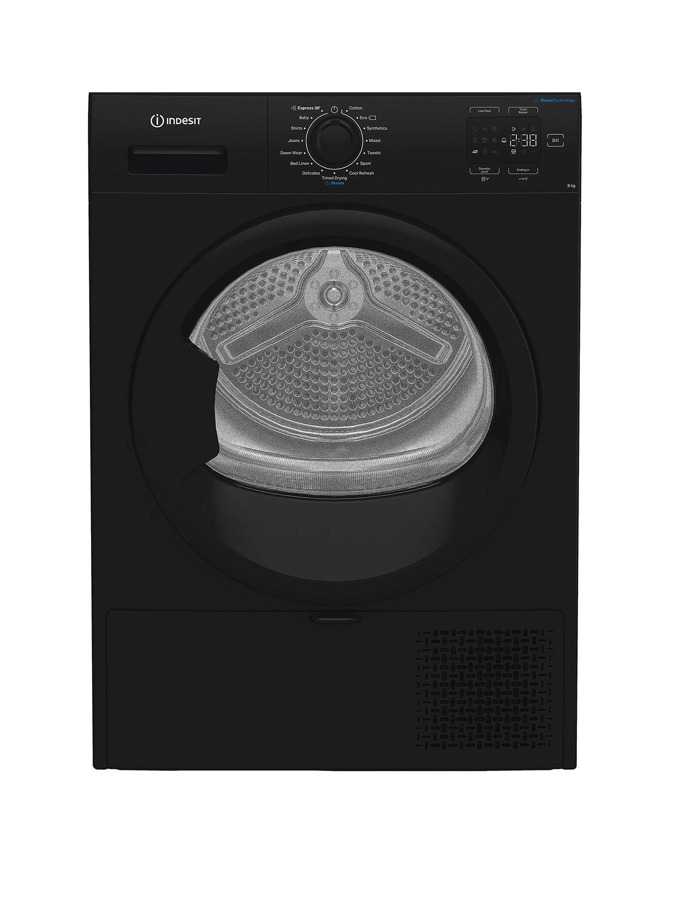 Indesit C YSD 82D BB UK 8KG Heat Pump Tumble Dryer with Steam Technology - Black