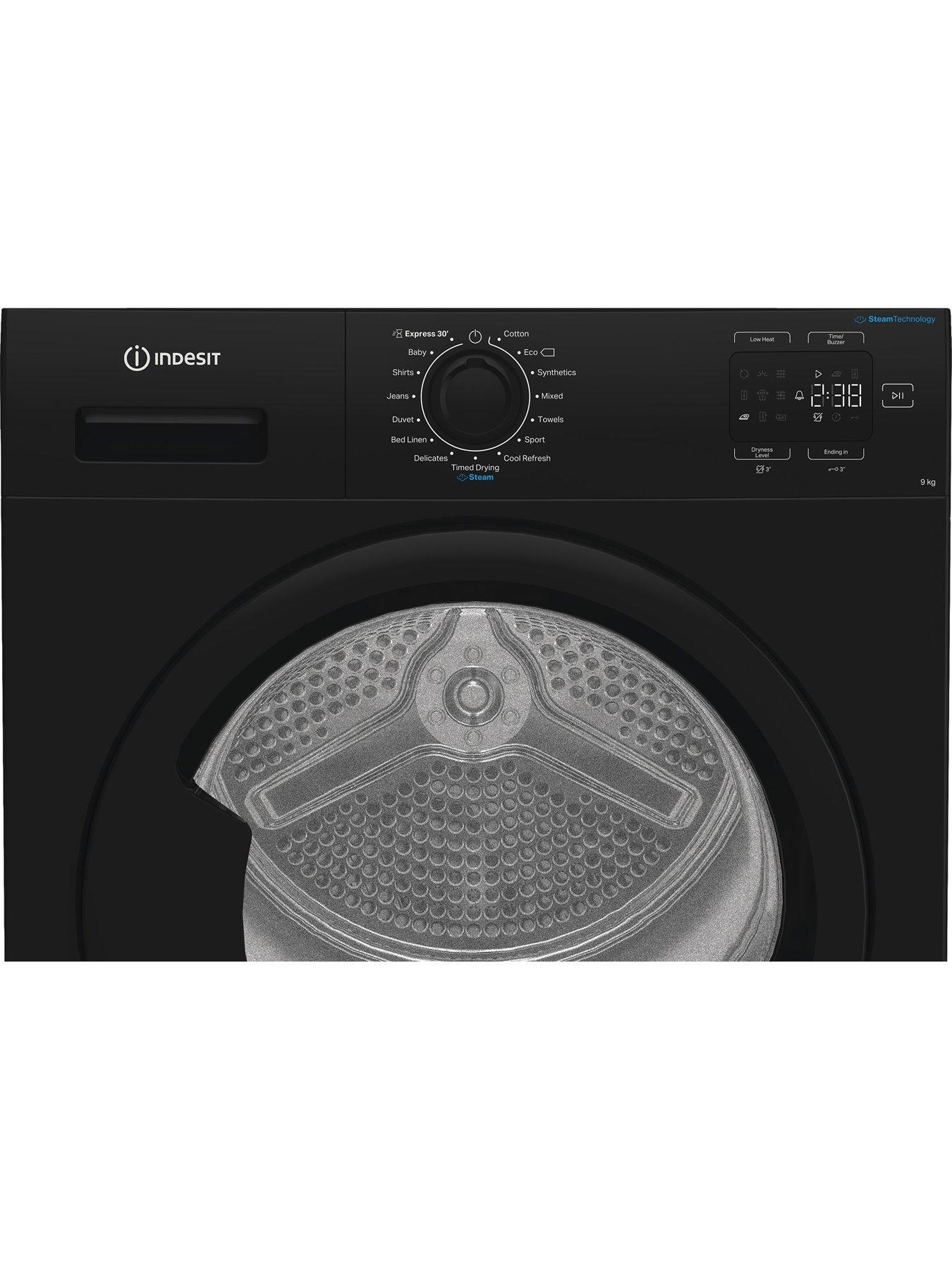 Image 4 of 6 of Indesit C YD 92D BB UK 9KG Heat Pump Tumble Dryer with Steam Technology - Black