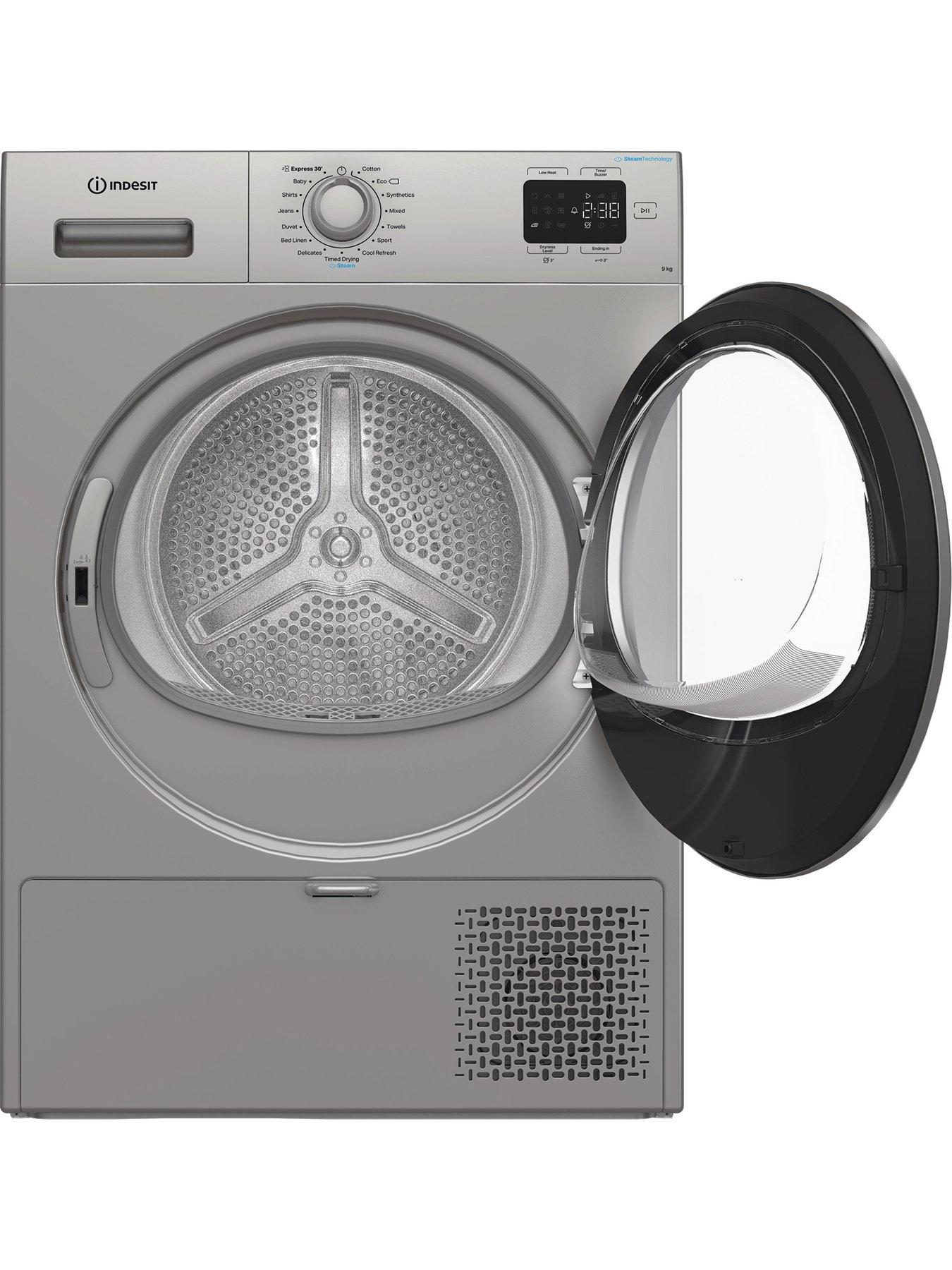 Image 2 of 7 of Indesit C YD 92D SS UK 9KG Heat Pump Tumble Dryer with Steam Technology - Silver