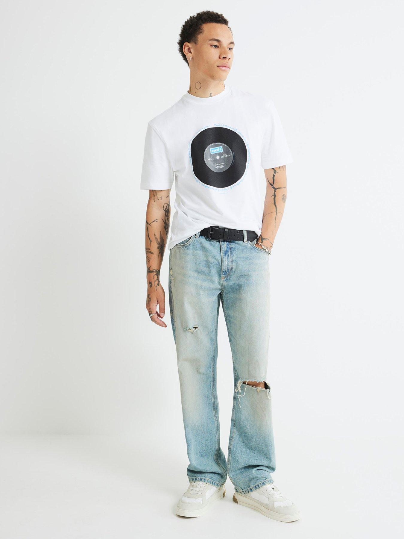undefined Oasis Vinyl Graphic T-Shirt - White