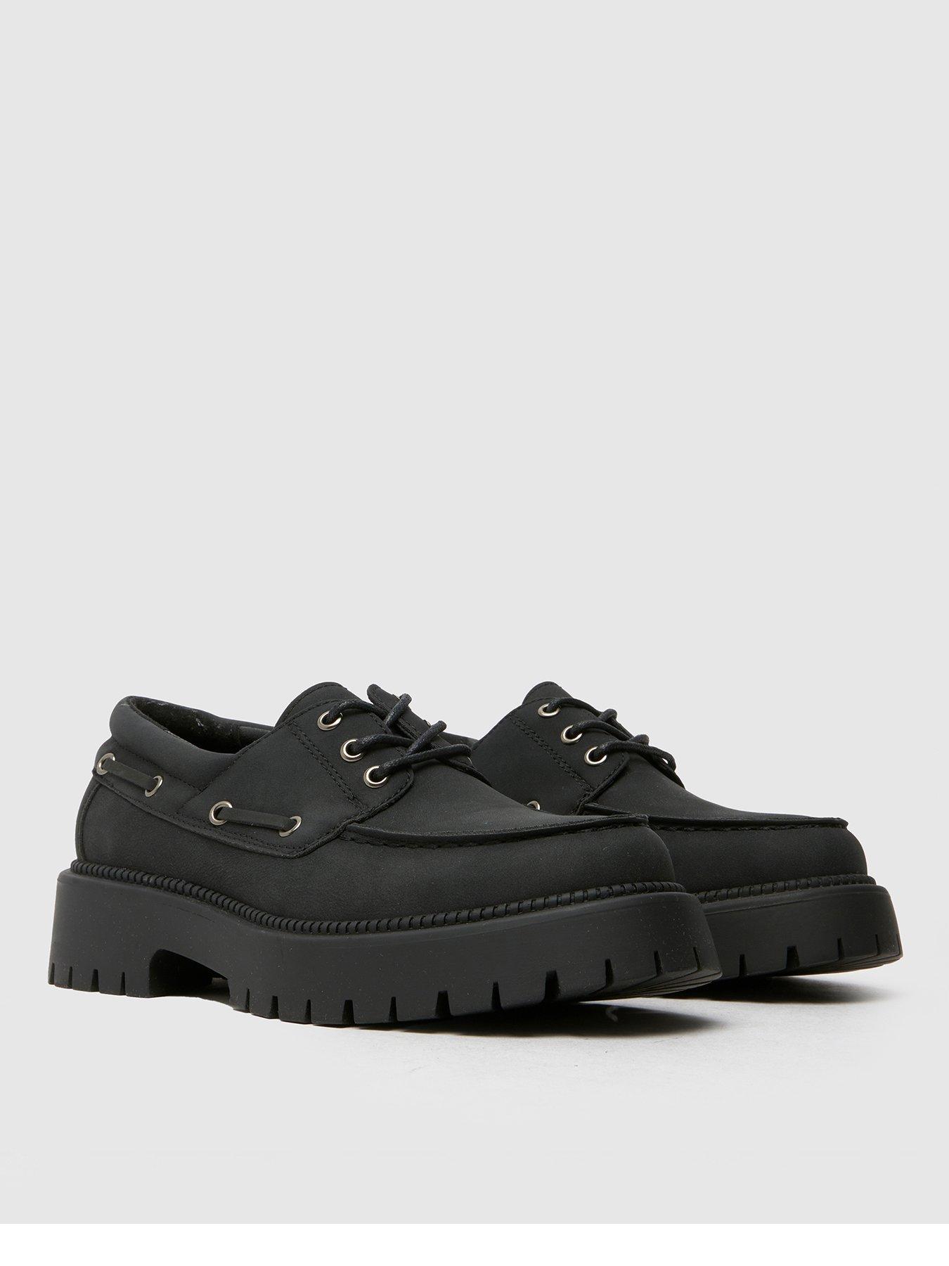 Image 3 of 4 of Schuh Lowen Chunky Lace Up Boat Shoe - Black