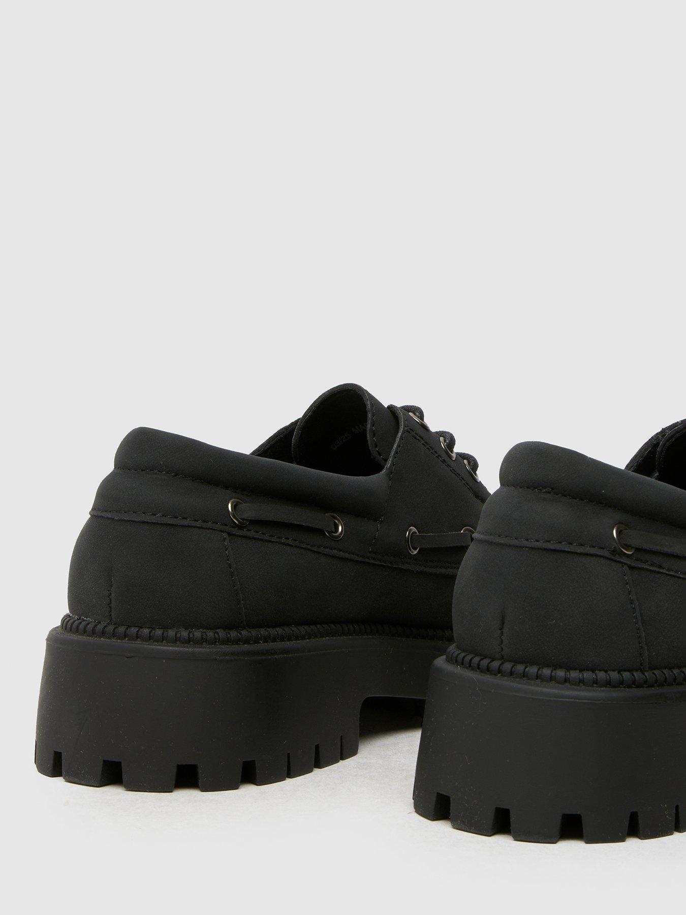 Image 4 of 4 of Schuh Lowen Chunky Lace Up Boat Shoe - Black