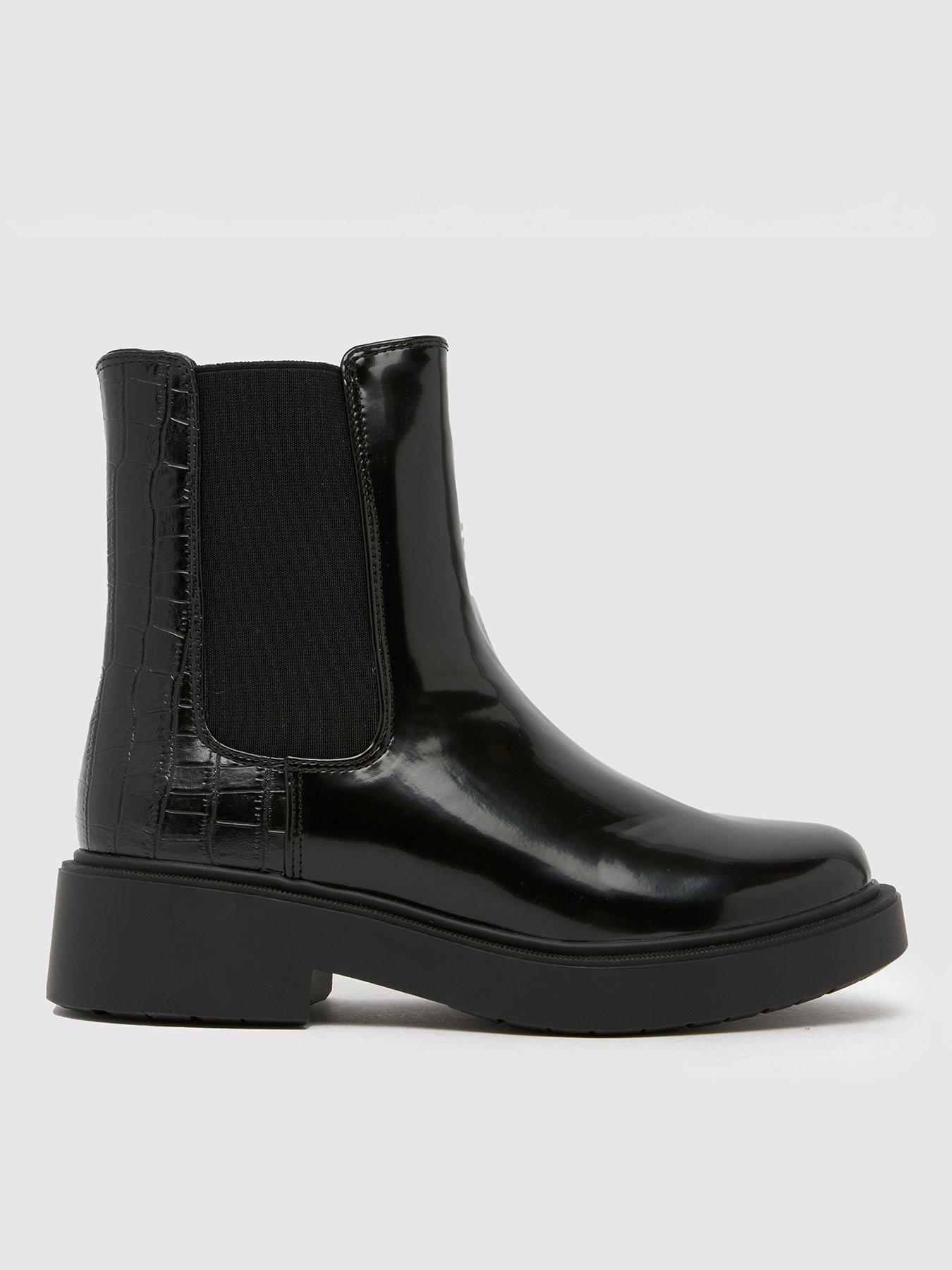 Schuh Wide Fit Amia Ankle Boot - Black