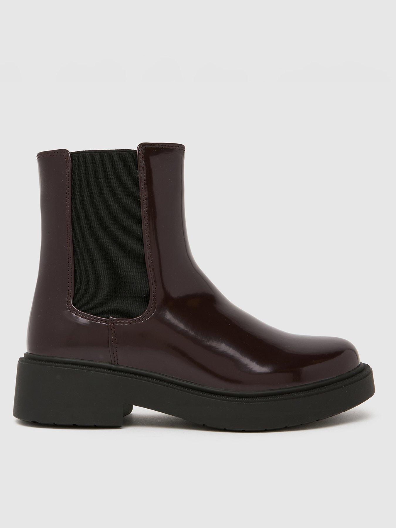 Schuh Wide Fit Amia Ankle Boot - Burgundy
