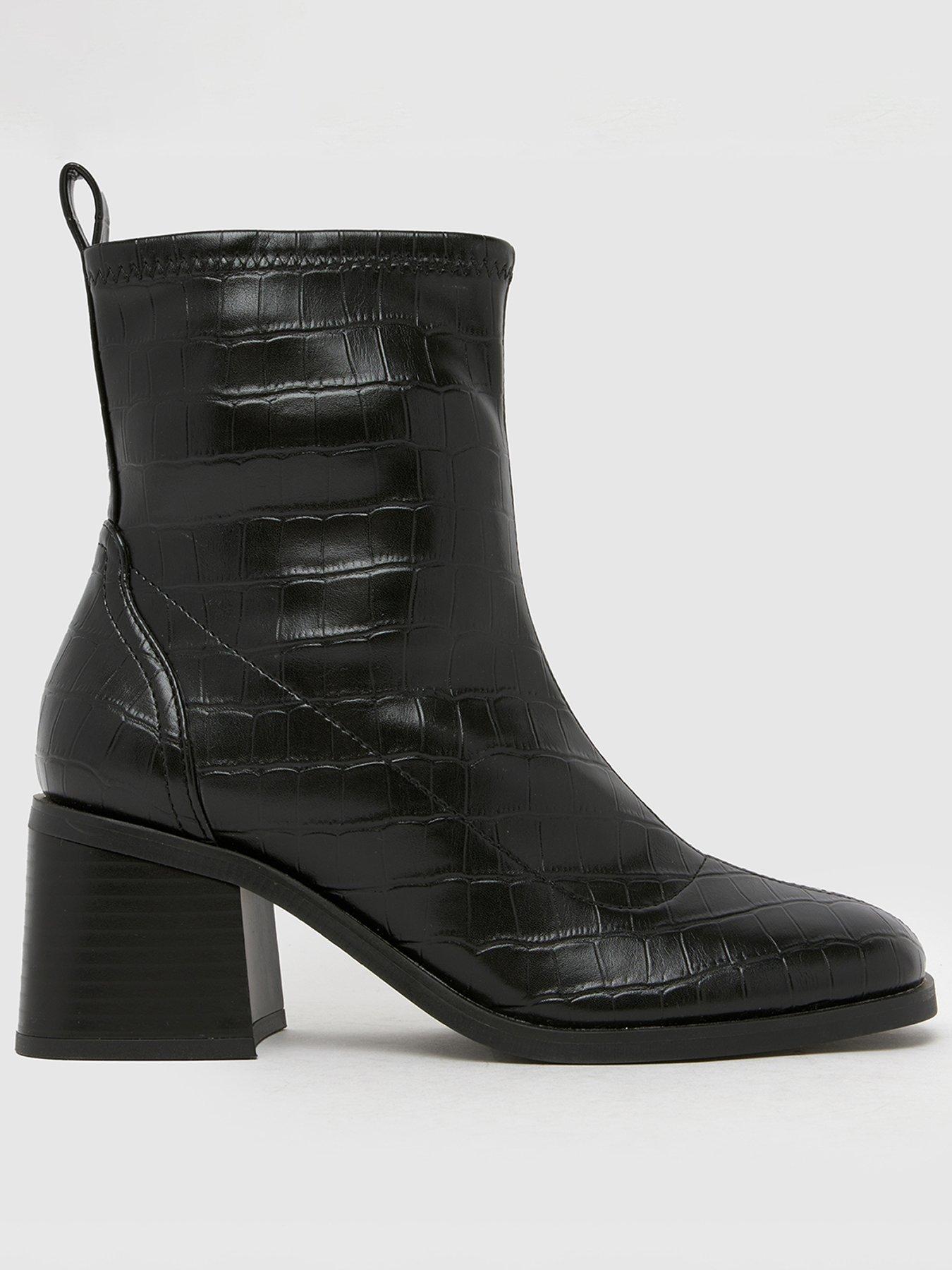 undefined Wide Fit Brie Sock Boot - Black