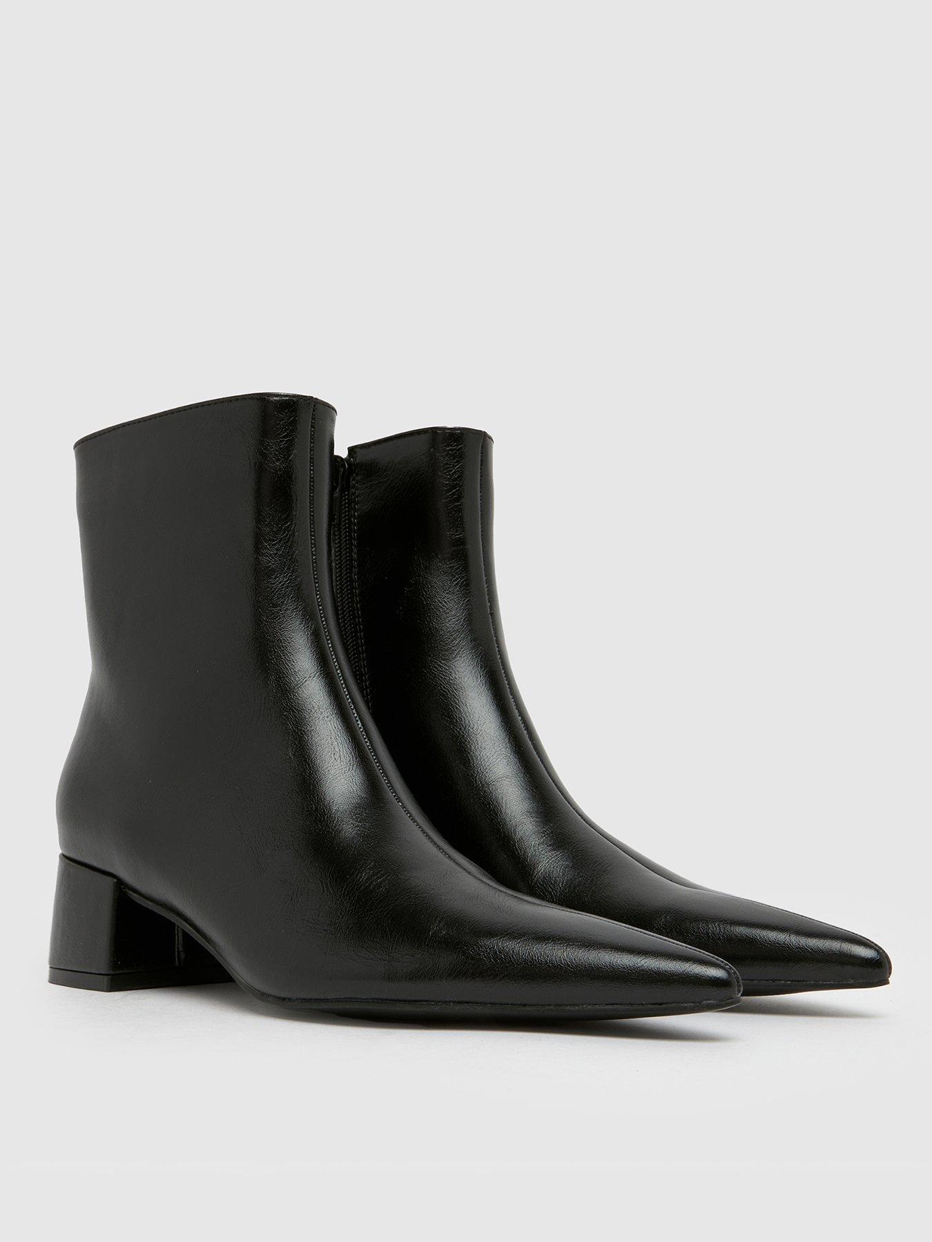 Schuh Bridgit Block Point Boots - Black | Very