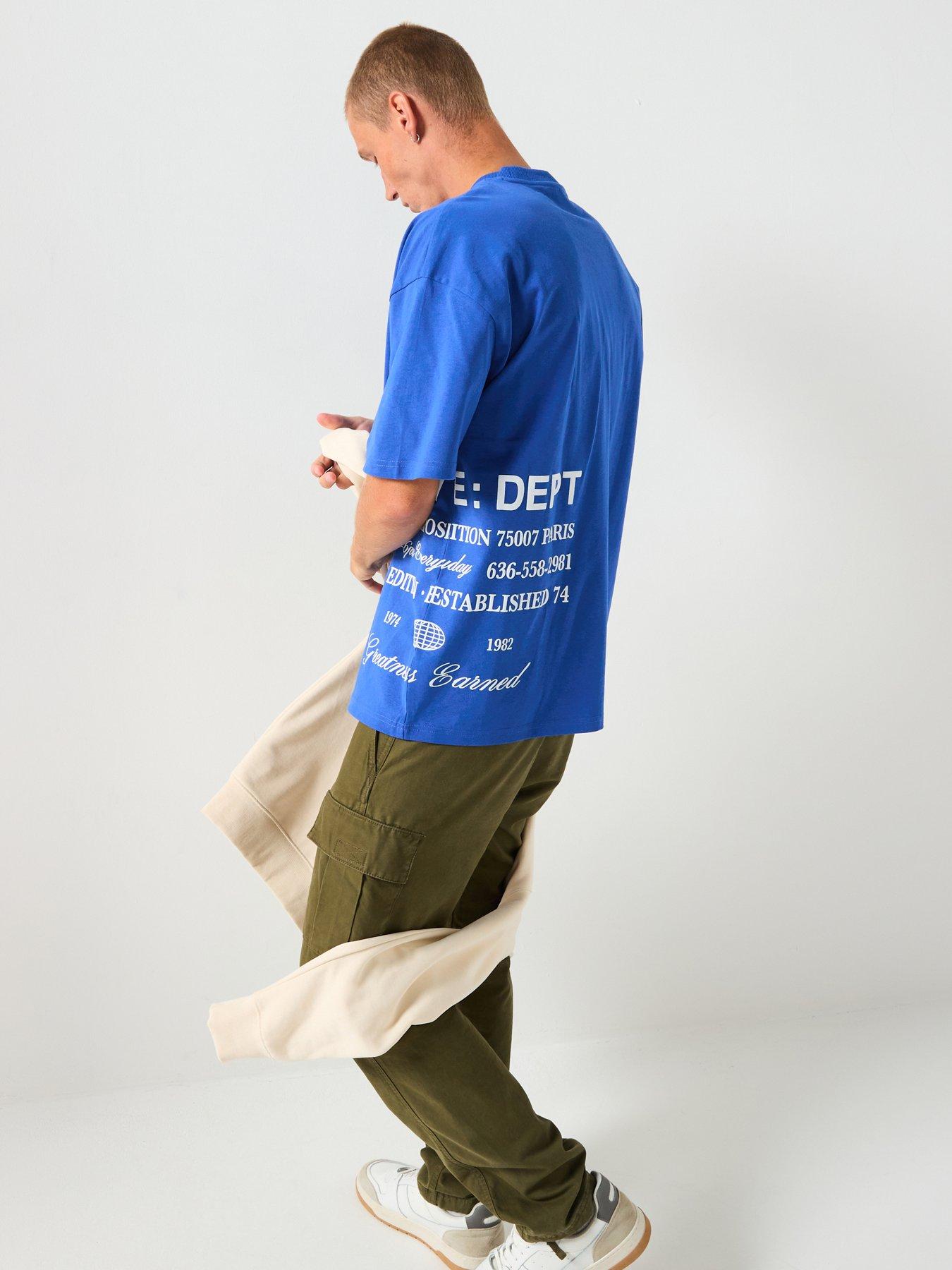 River Island Archive Print T-Shirt - Blue