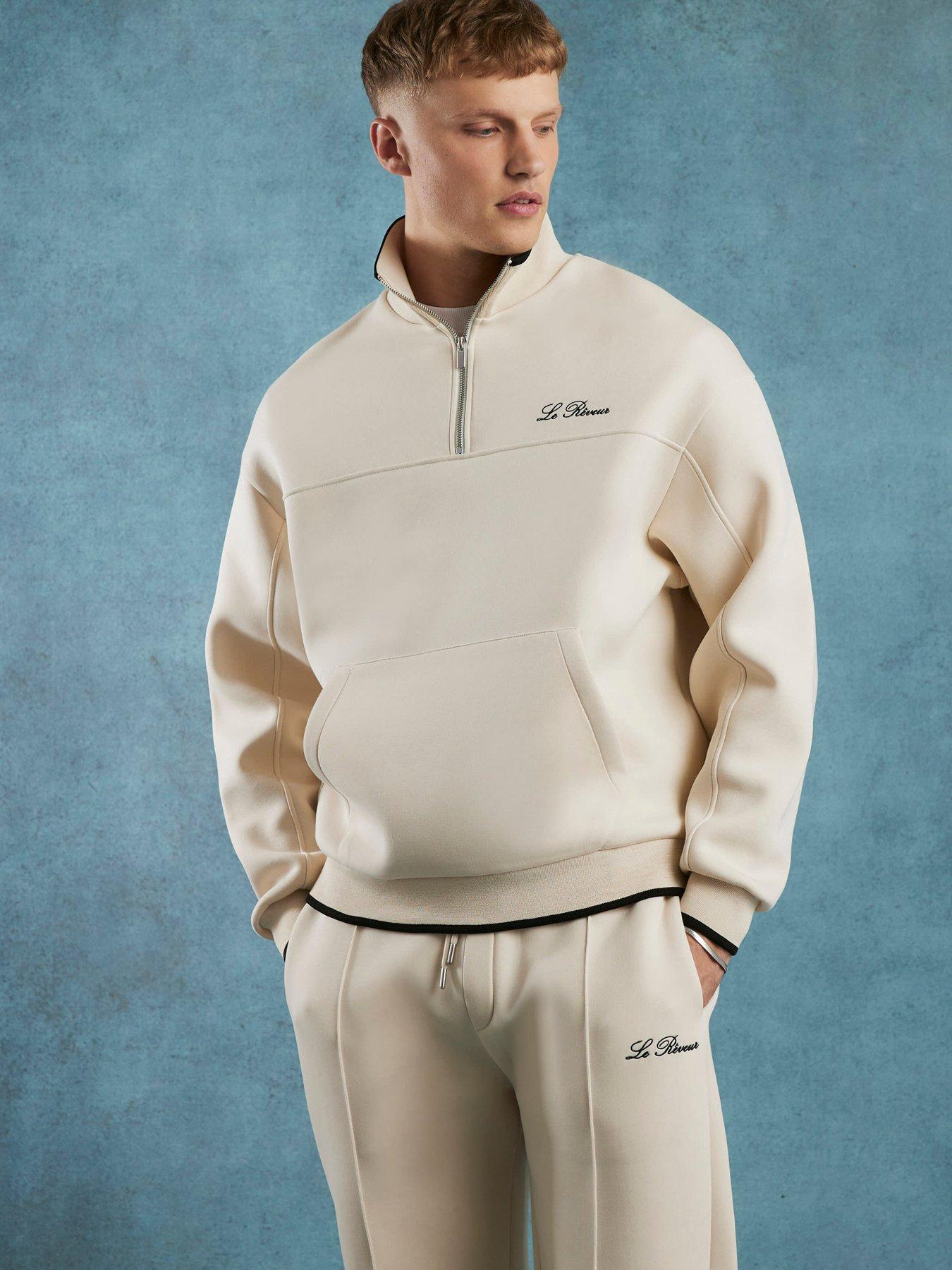 River Island River Island Scuba Embroidered Half Zip Sweat