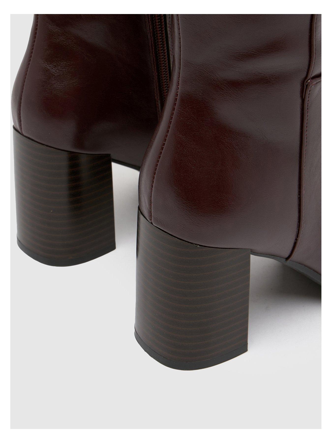 Image 4 of 4 of Schuh Devlin Knee High Boot - Burgundy