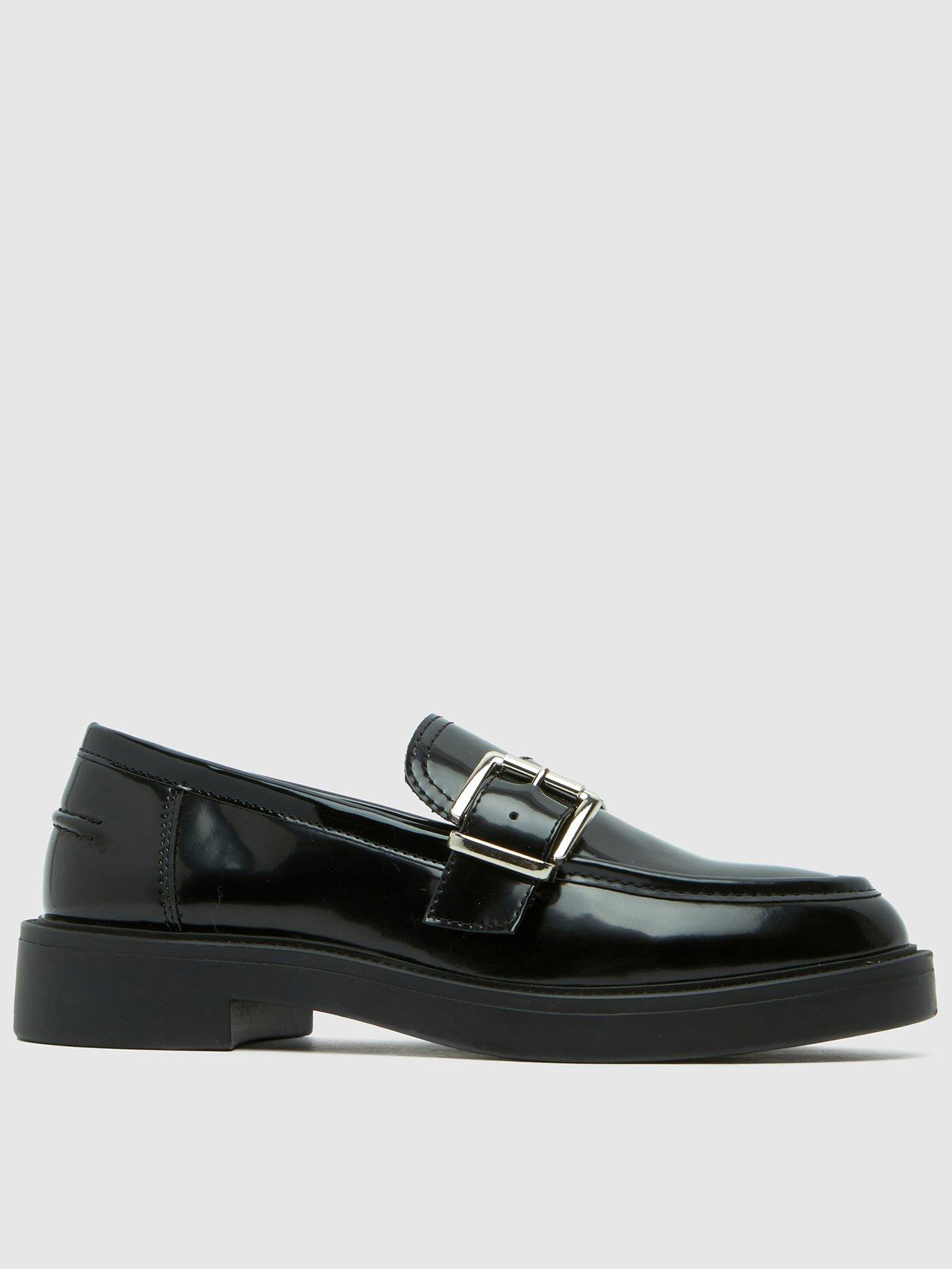 Schuh Lilac Buckle Shoe - Black