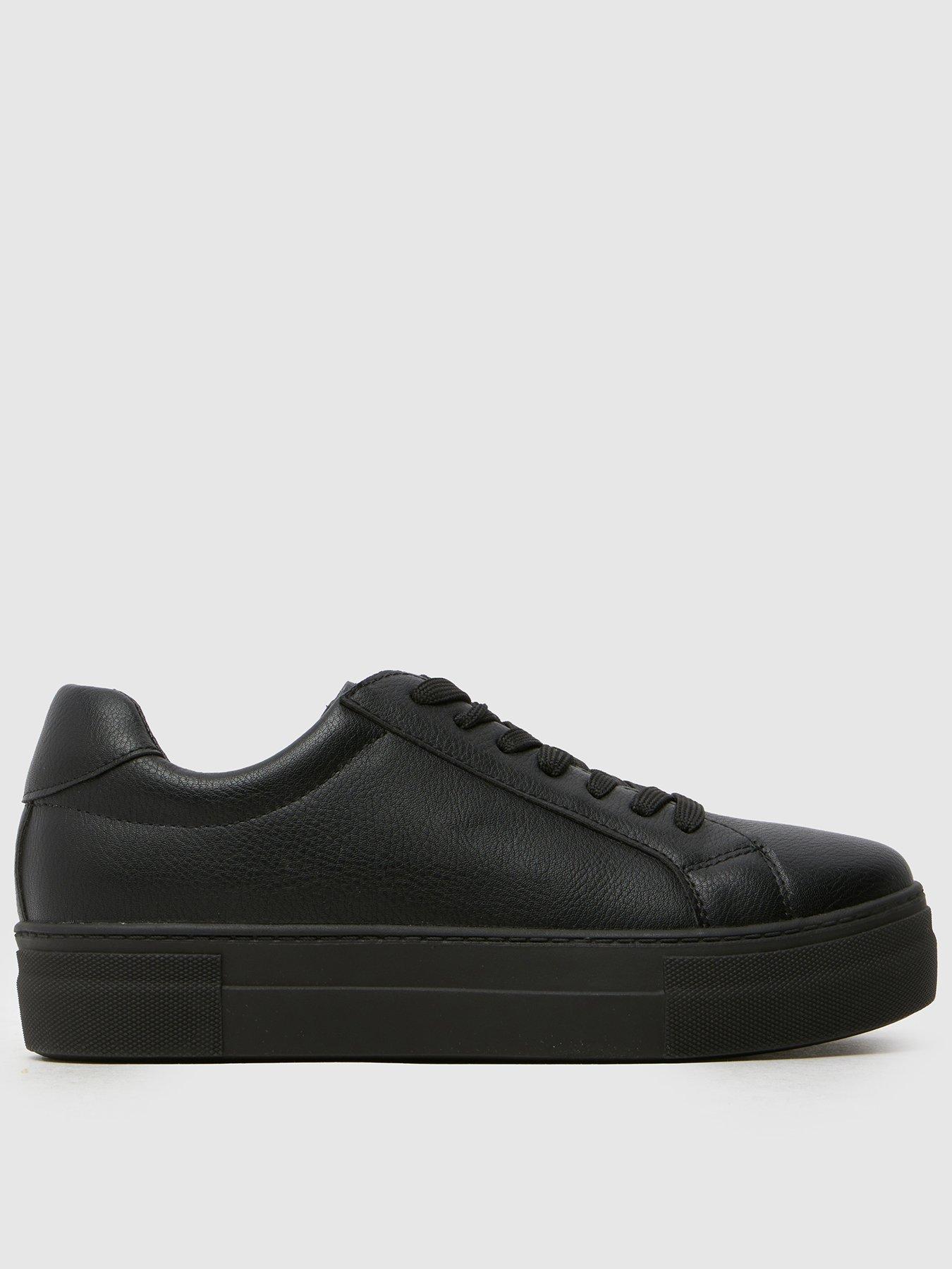 undefined Wide Fit Mariella Lace Up Trainer - Black