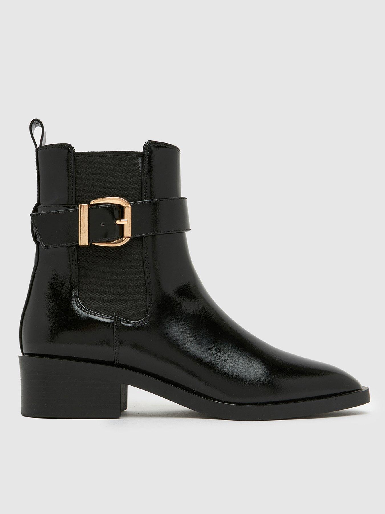 Schuh Cadie Buckle Boot - Black