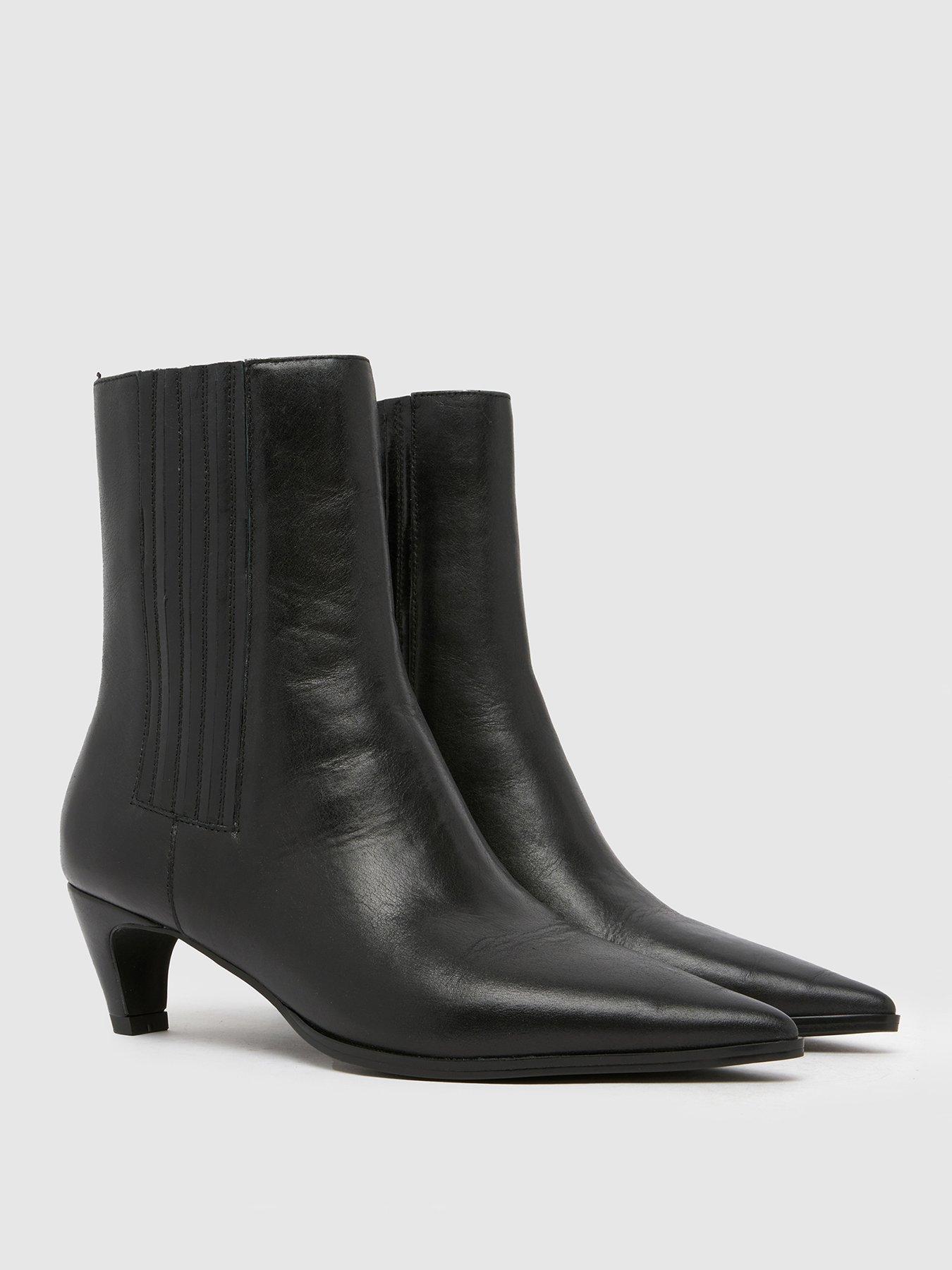 Image 2 of 4 of Schuh Betsy Leather Formal Boot - Black