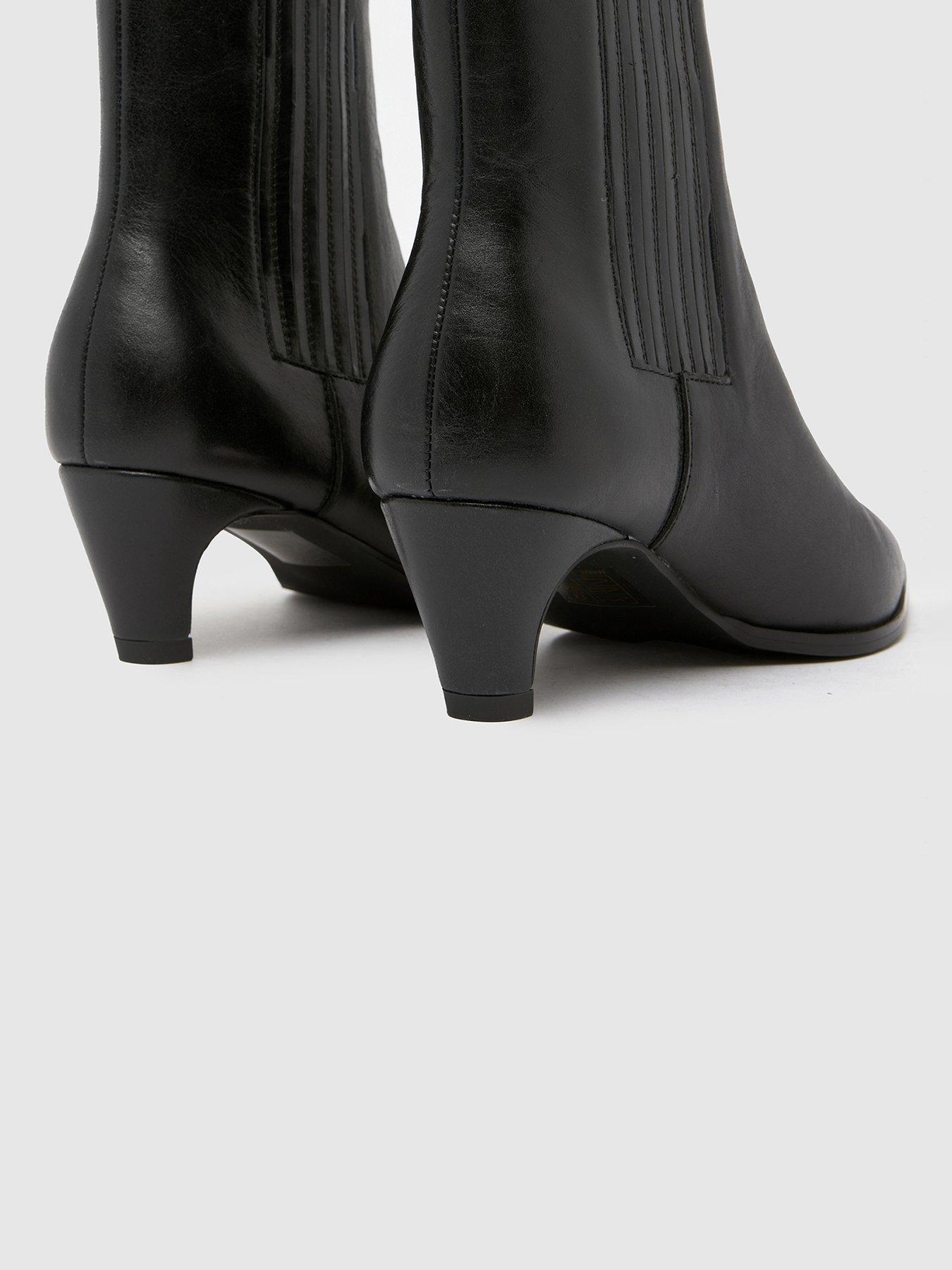 Image 3 of 4 of Schuh Betsy Leather Formal Boot - Black