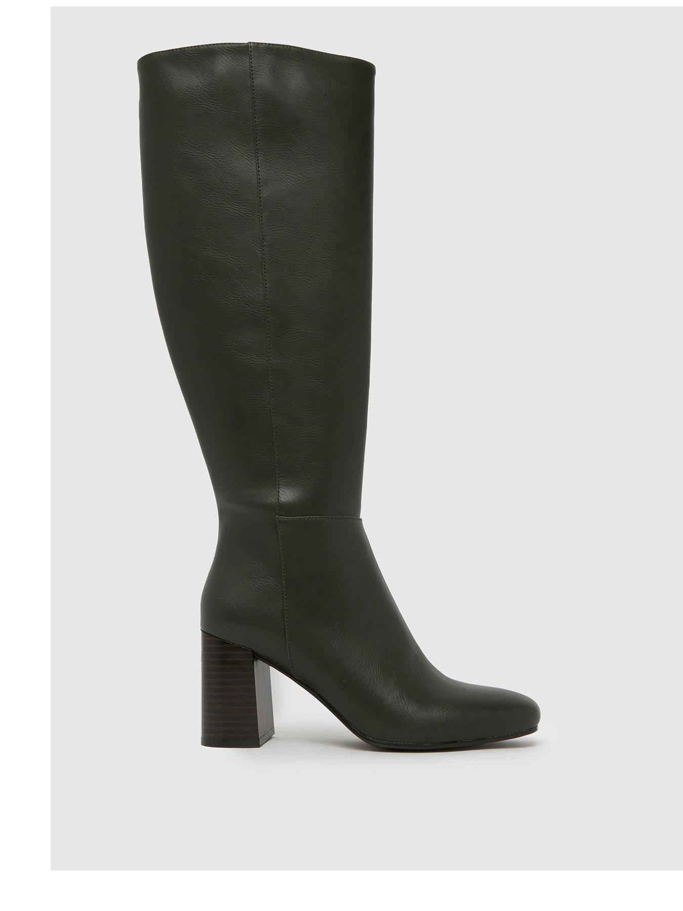 Image 1 of 4 of Schuh Devin Knee High Boots - Green