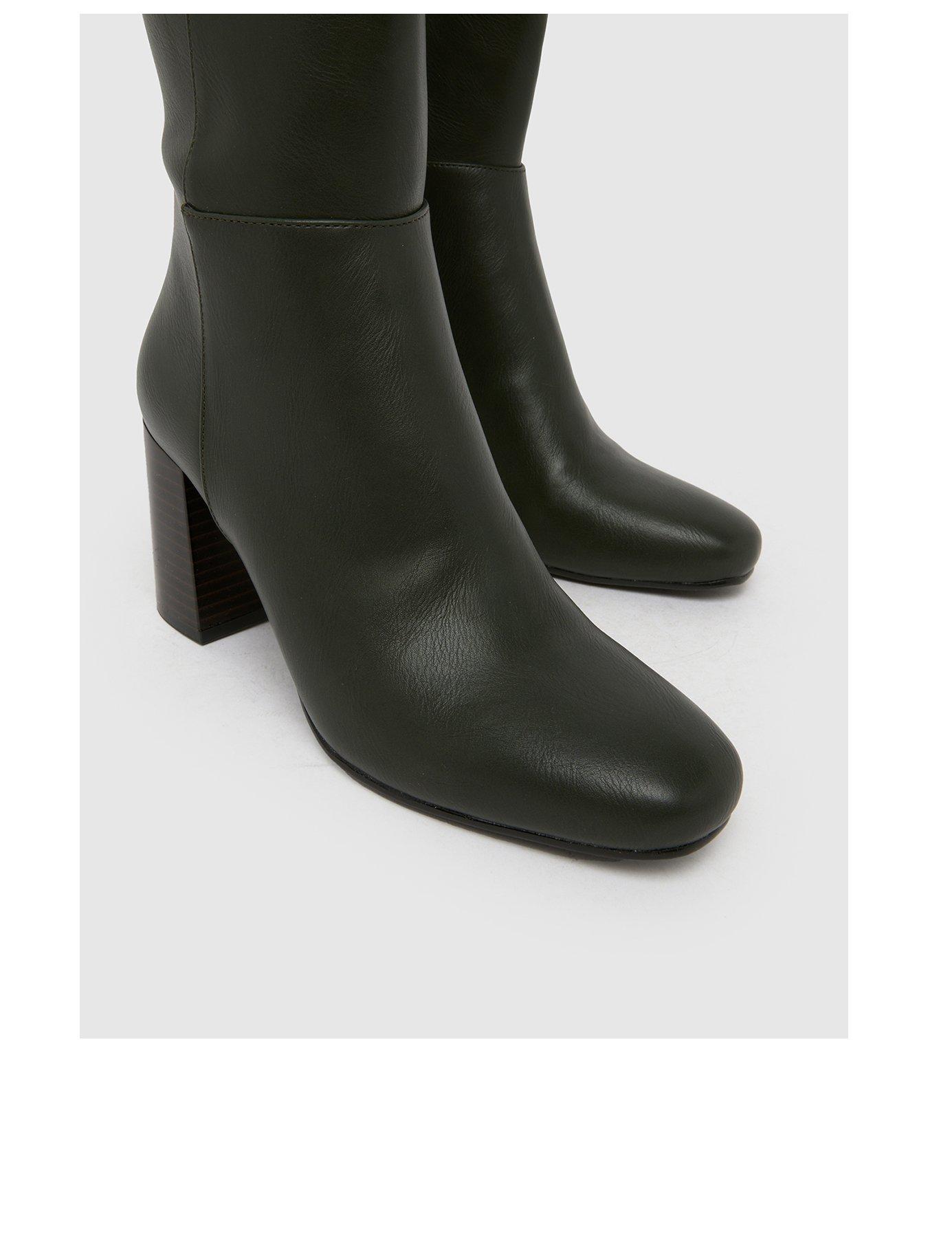 Image 3 of 4 of Schuh Devin Knee High Boots - Green