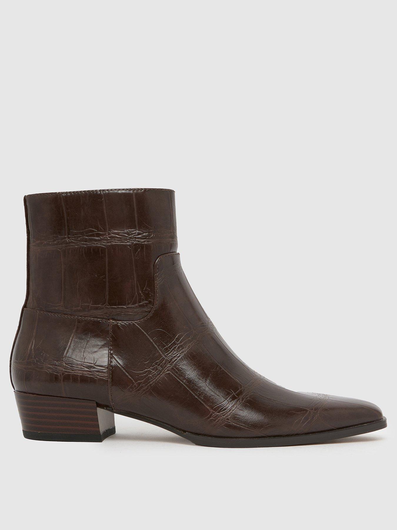 schuh-comet-faux-croc-pixie-boots-brown