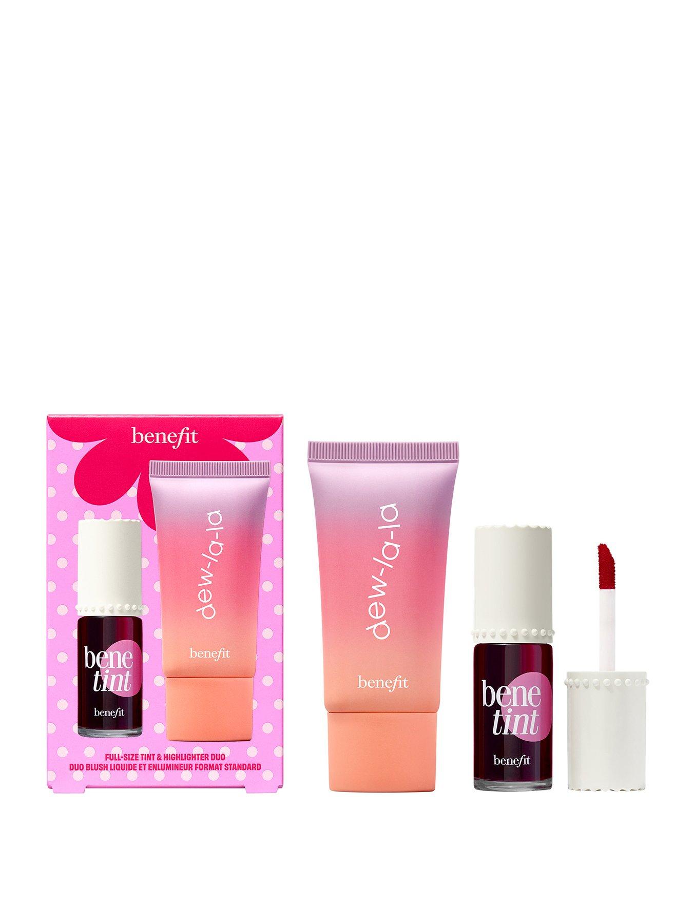 Benefit Dew the Benetint rose-tinted lip  &  cheek stain and liquid highlighter Duo Worth £56.50