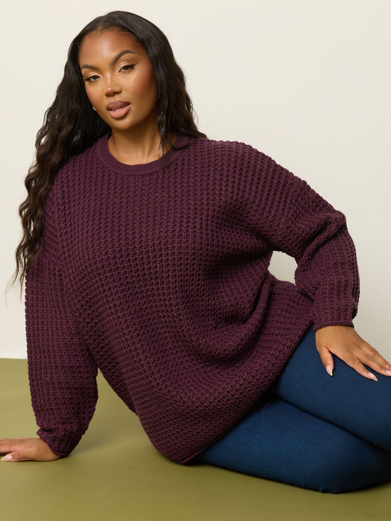 undefined Curve Waffle Jumper - Red