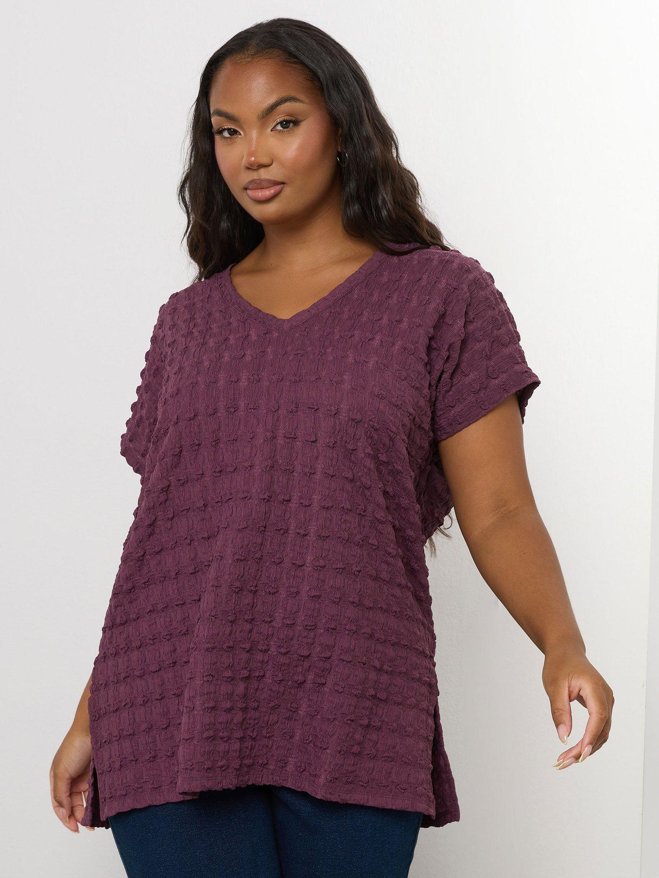 undefined Curve Grown On Sleeve T-Shirt - Pink