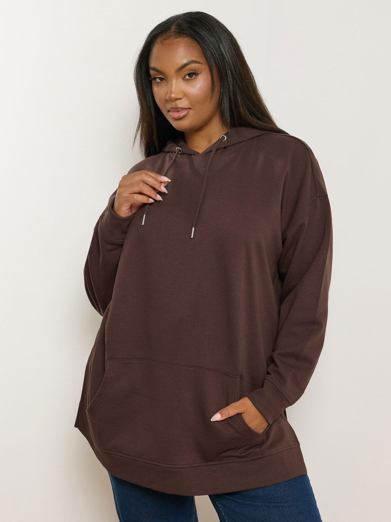 undefined Curve Hoodie - Brown