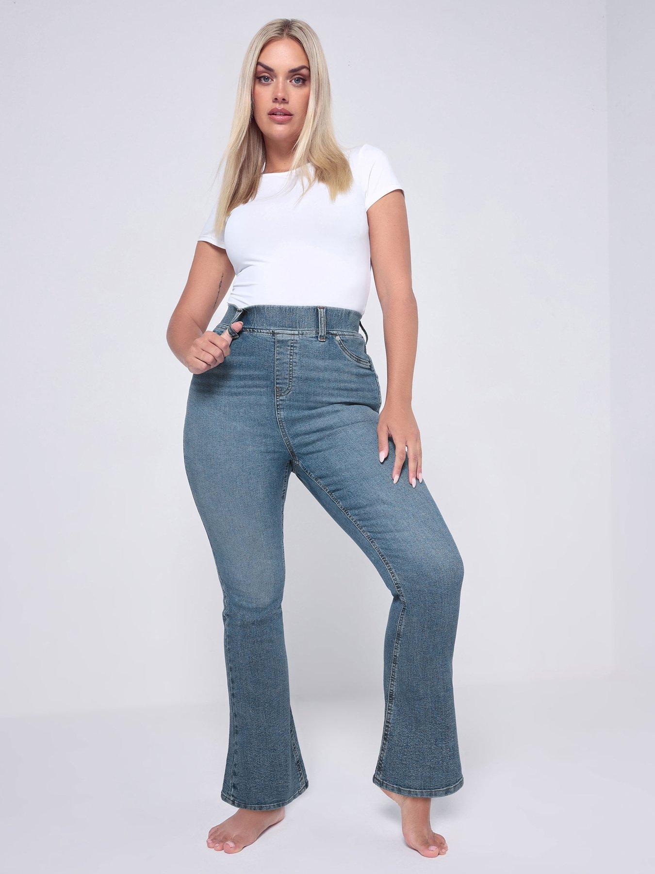 undefined Curve Flare Jegging - Blue