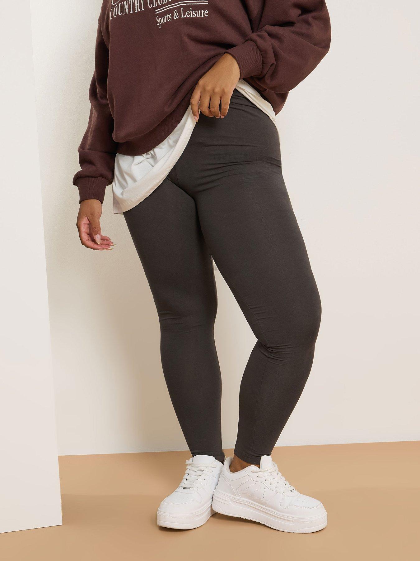 undefined Curve Basic Leggings - Brown