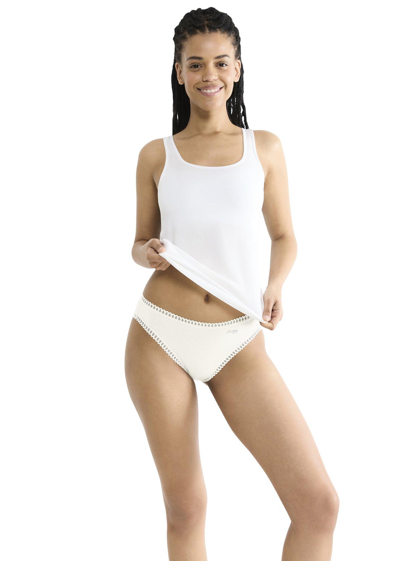 Image 3 of 5 of Sloggi Go Crush High Leg C3Pk - White