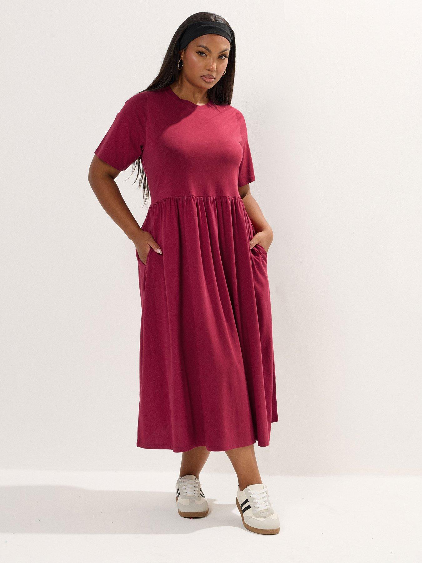 undefined Curve Throw On Smock Dress